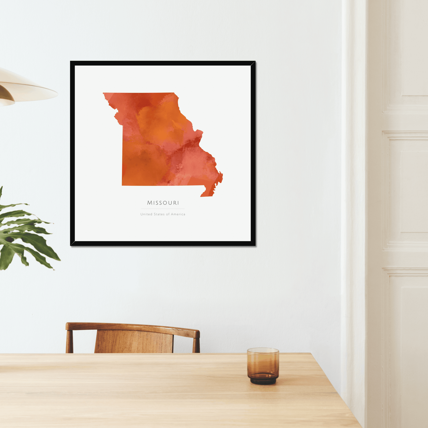 Missouri - Framed & Mounted Map