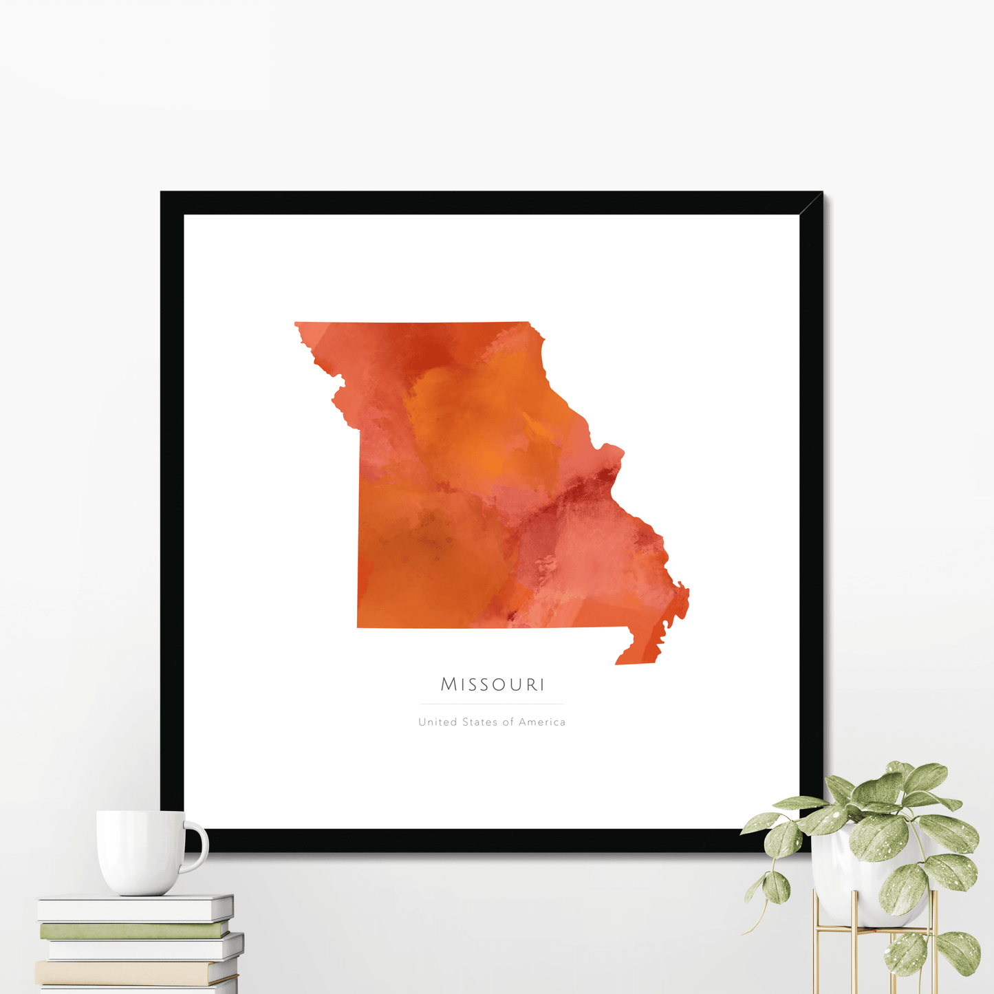 Missouri - Framed & Mounted Map