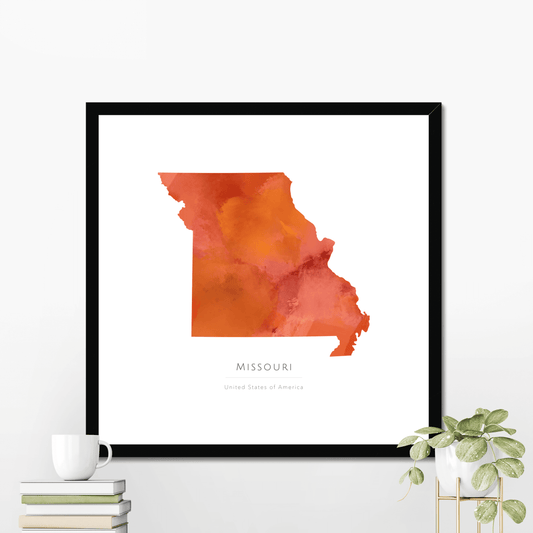 Missouri -  Framed & Mounted Map