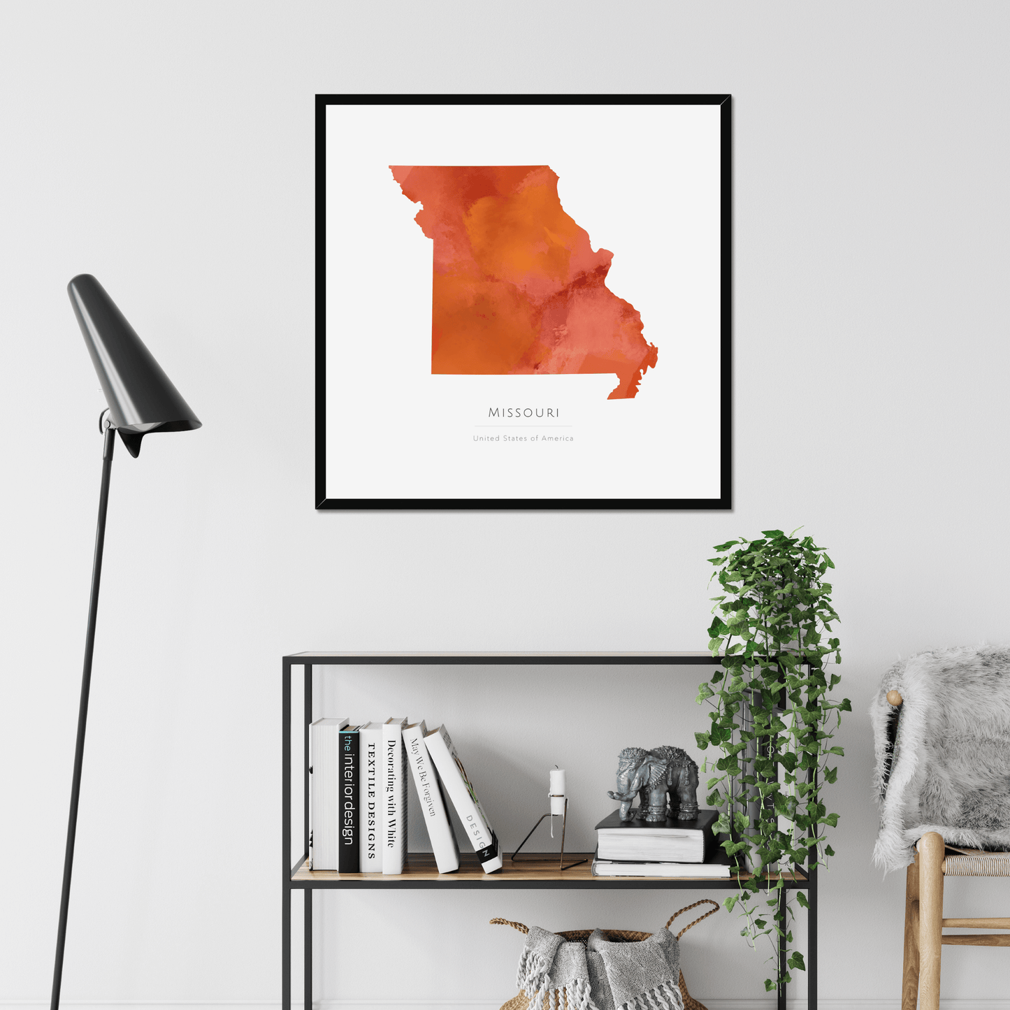 Missouri - Framed & Mounted Map