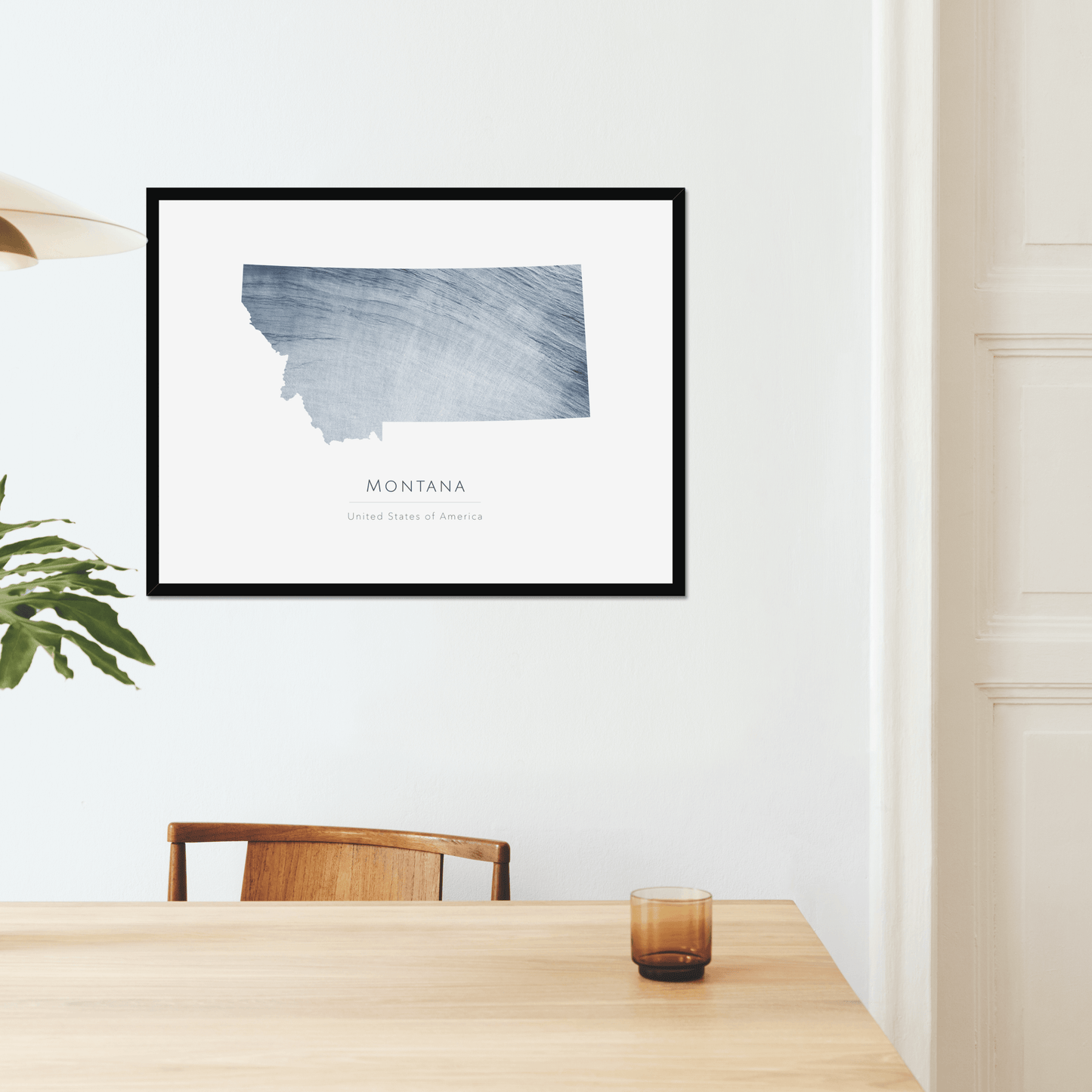Montana - Framed & Mounted Map