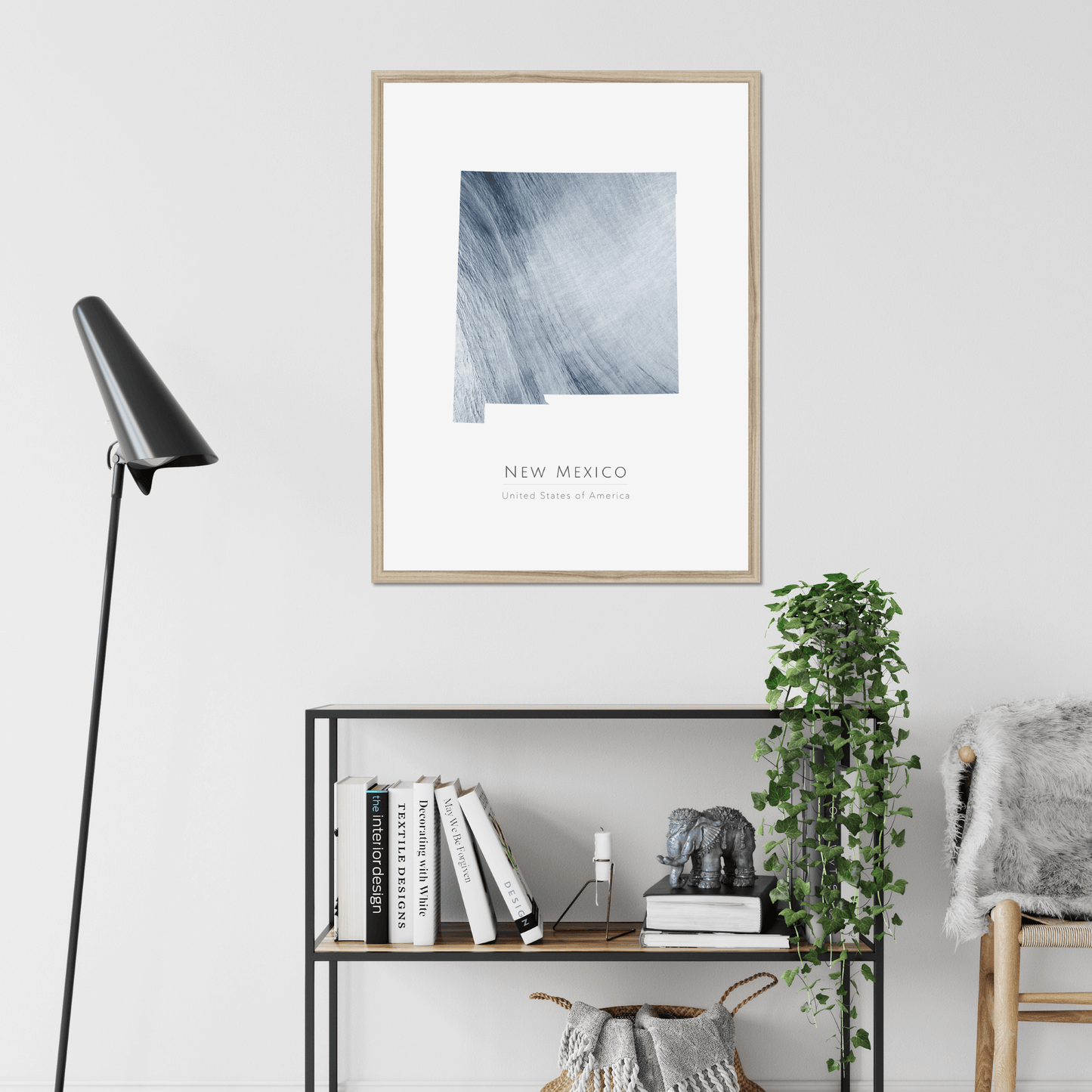 New Mexico - Framed & Mounted Map