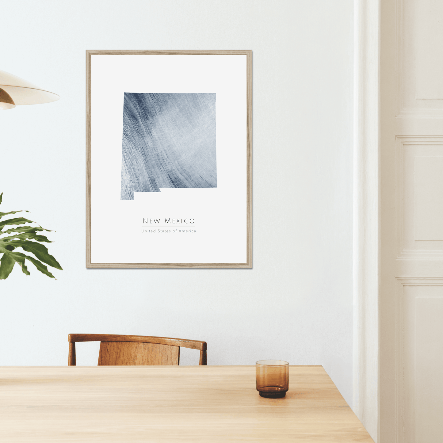 New Mexico - Framed & Mounted Map