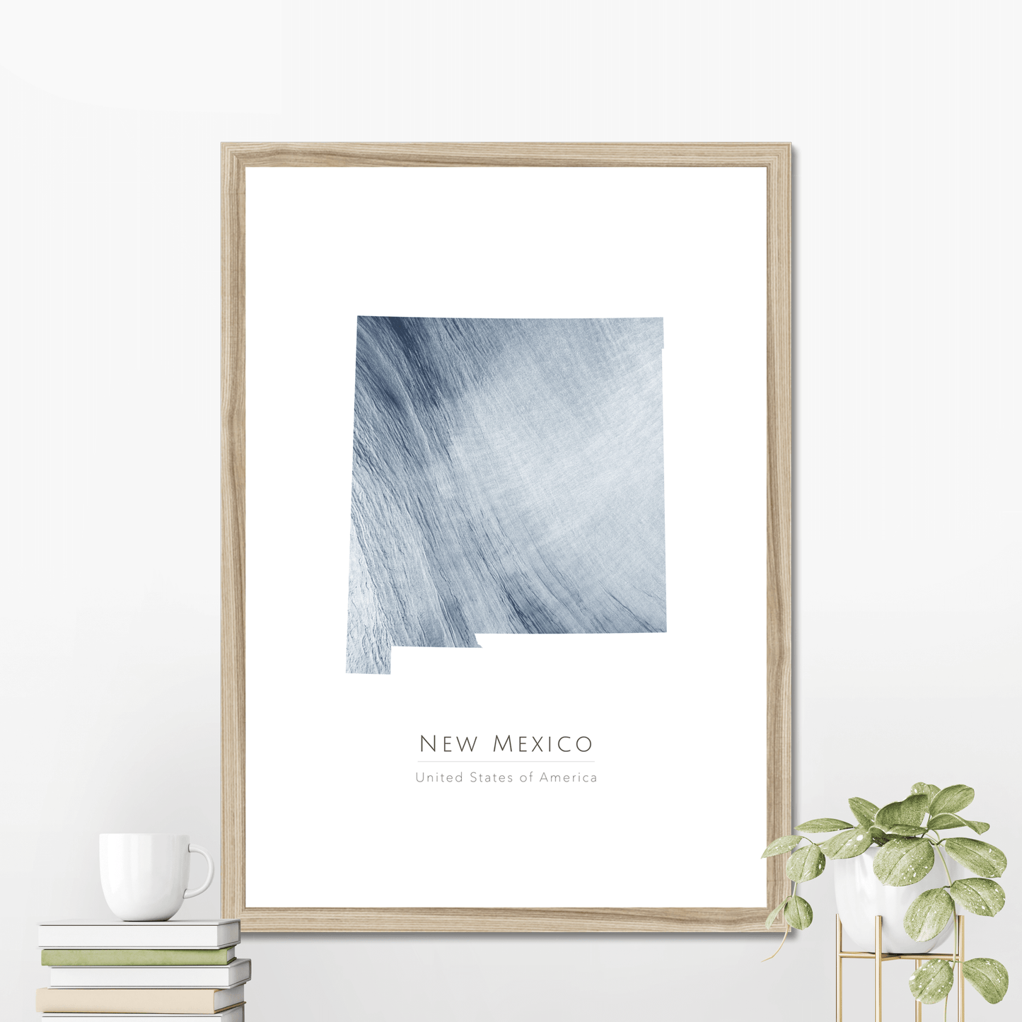 New Mexico - Framed & Mounted Map