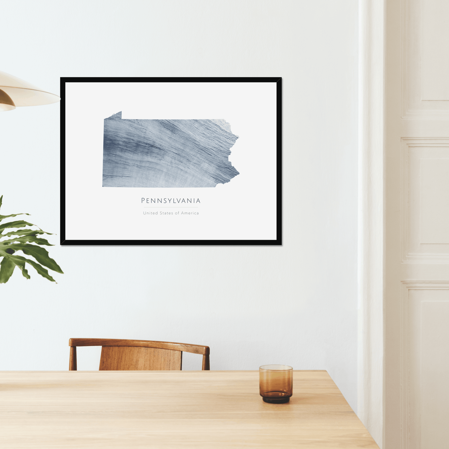 Pennsylvania - Framed & Mounted Map