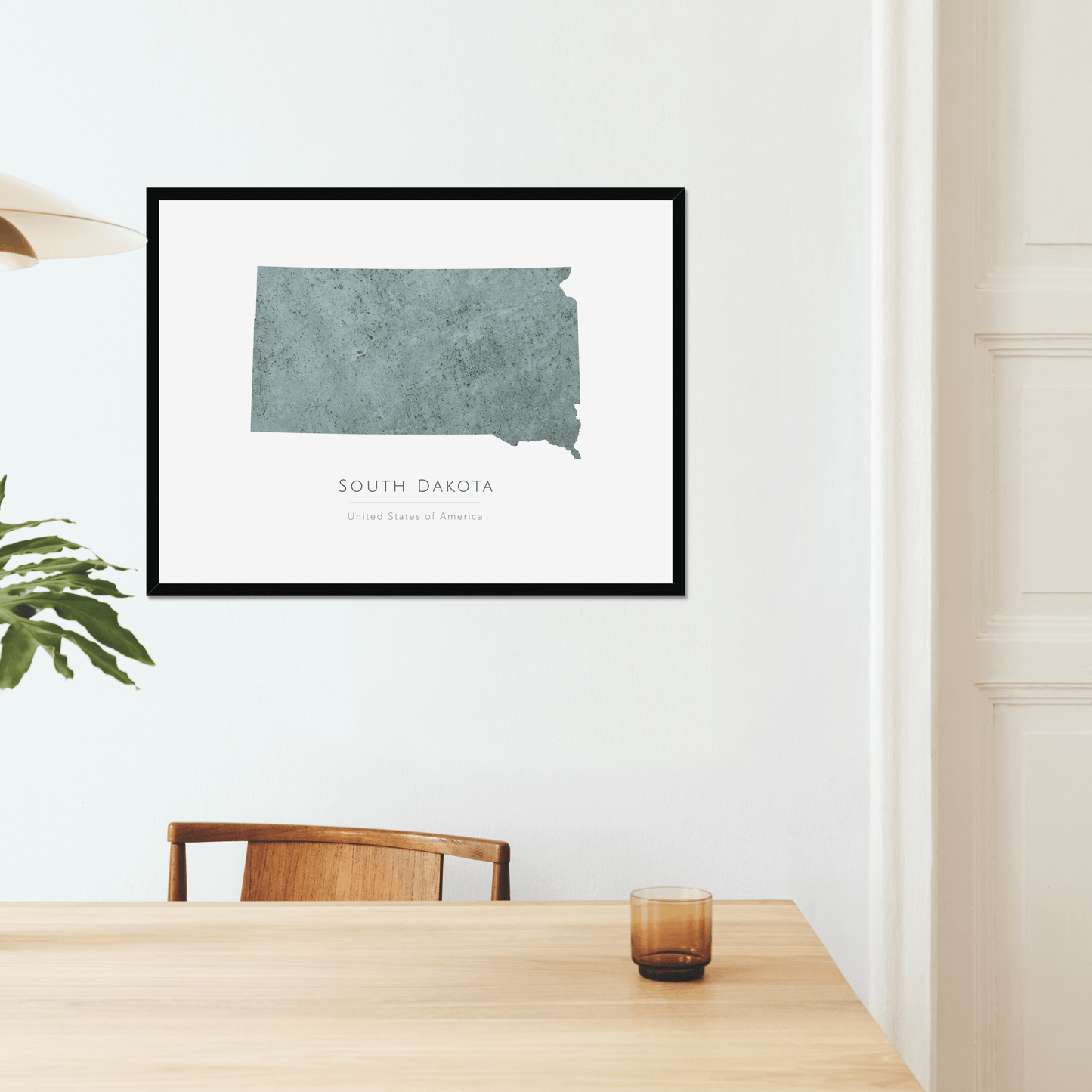 South Dakota - Framed & Mounted Map