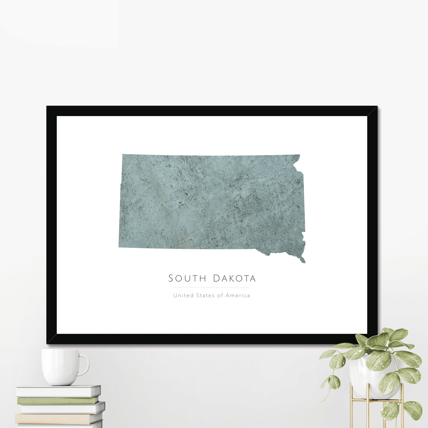 South Dakota - Framed & Mounted Map