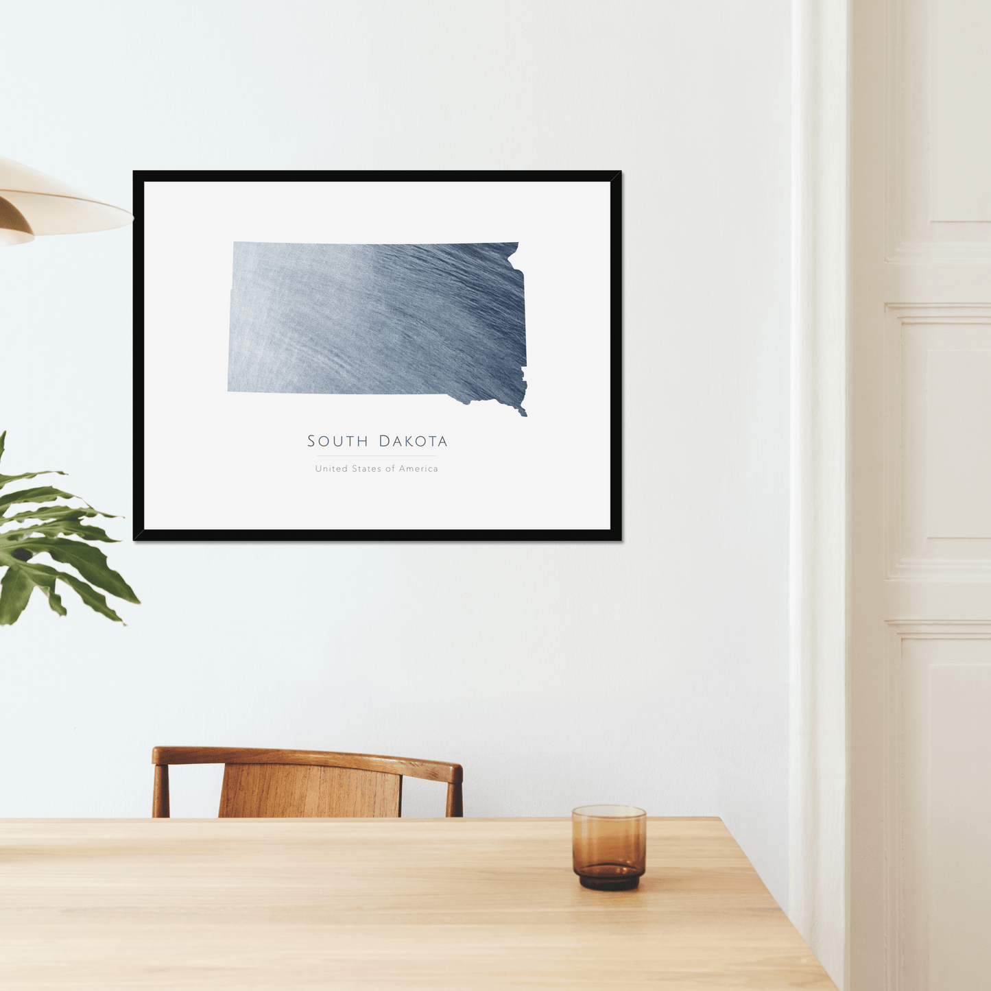 South Dakota - Framed & Mounted Map