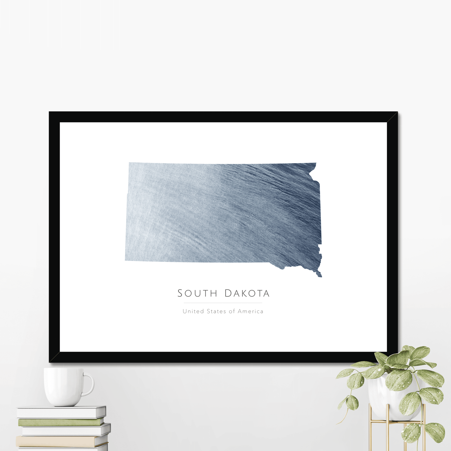 South Dakota - Framed & Mounted Map