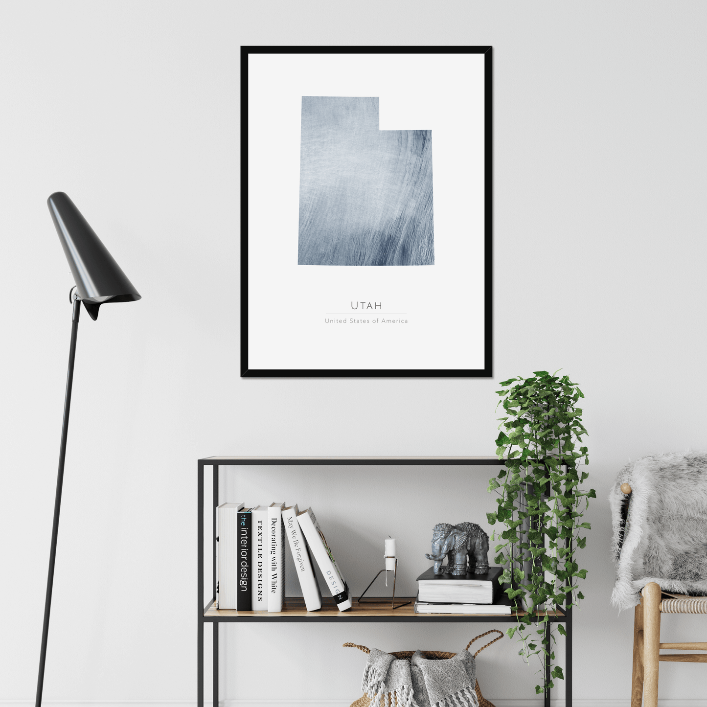 Utah - Framed & Mounted Map