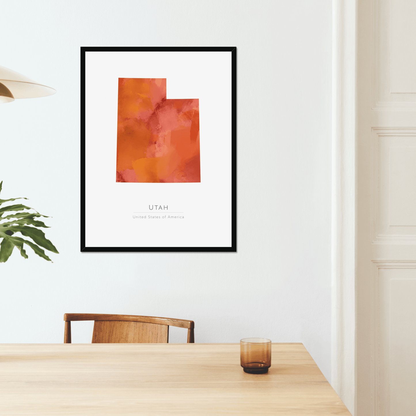 Utah - Framed & Mounted Map