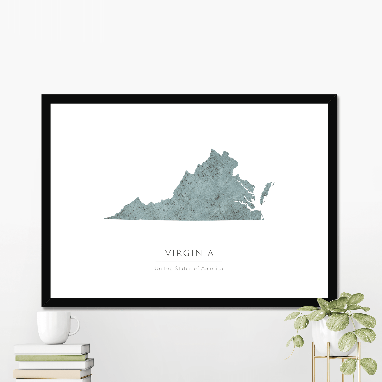 Virginia - Framed & Mounted Map