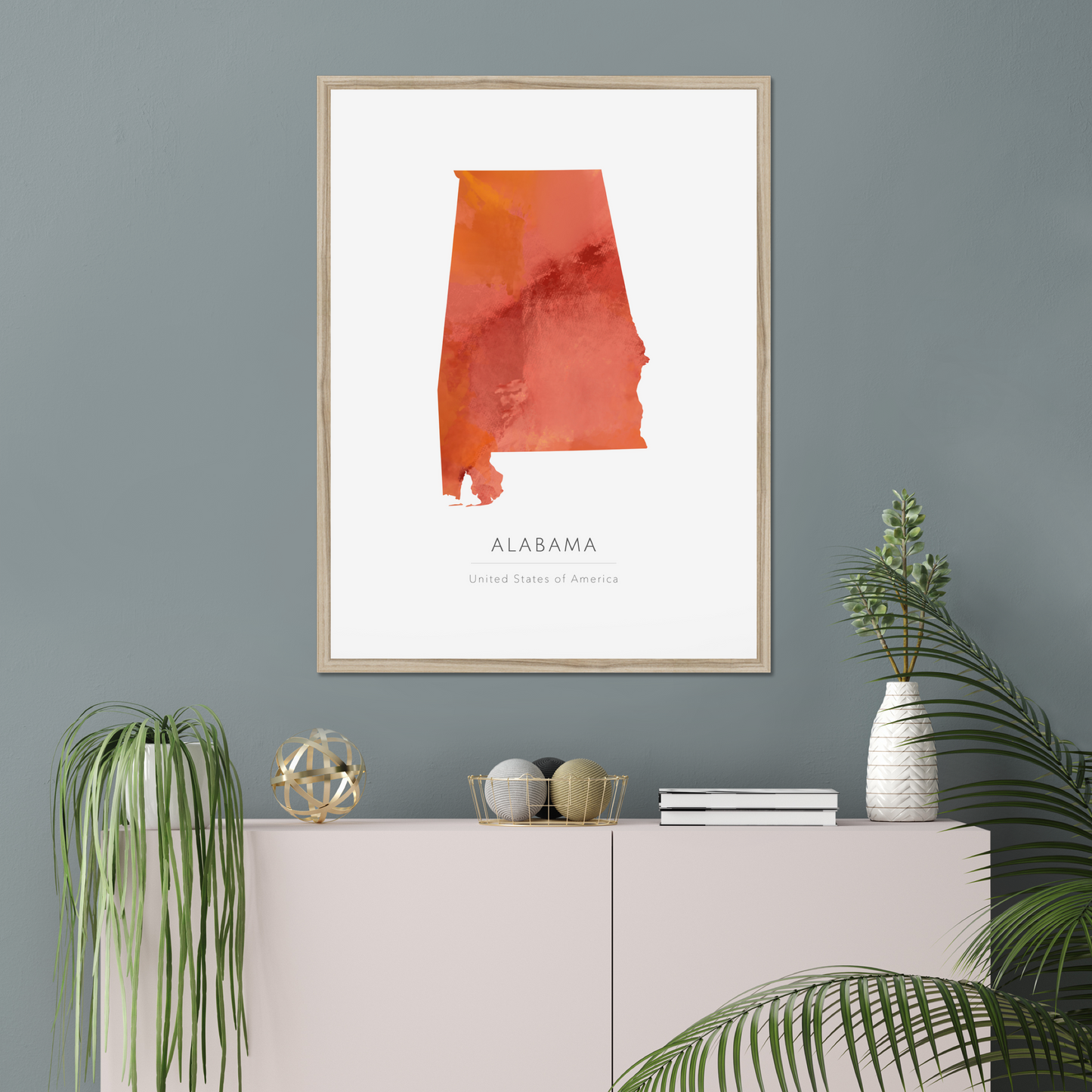 Alabama - Fine Art Map