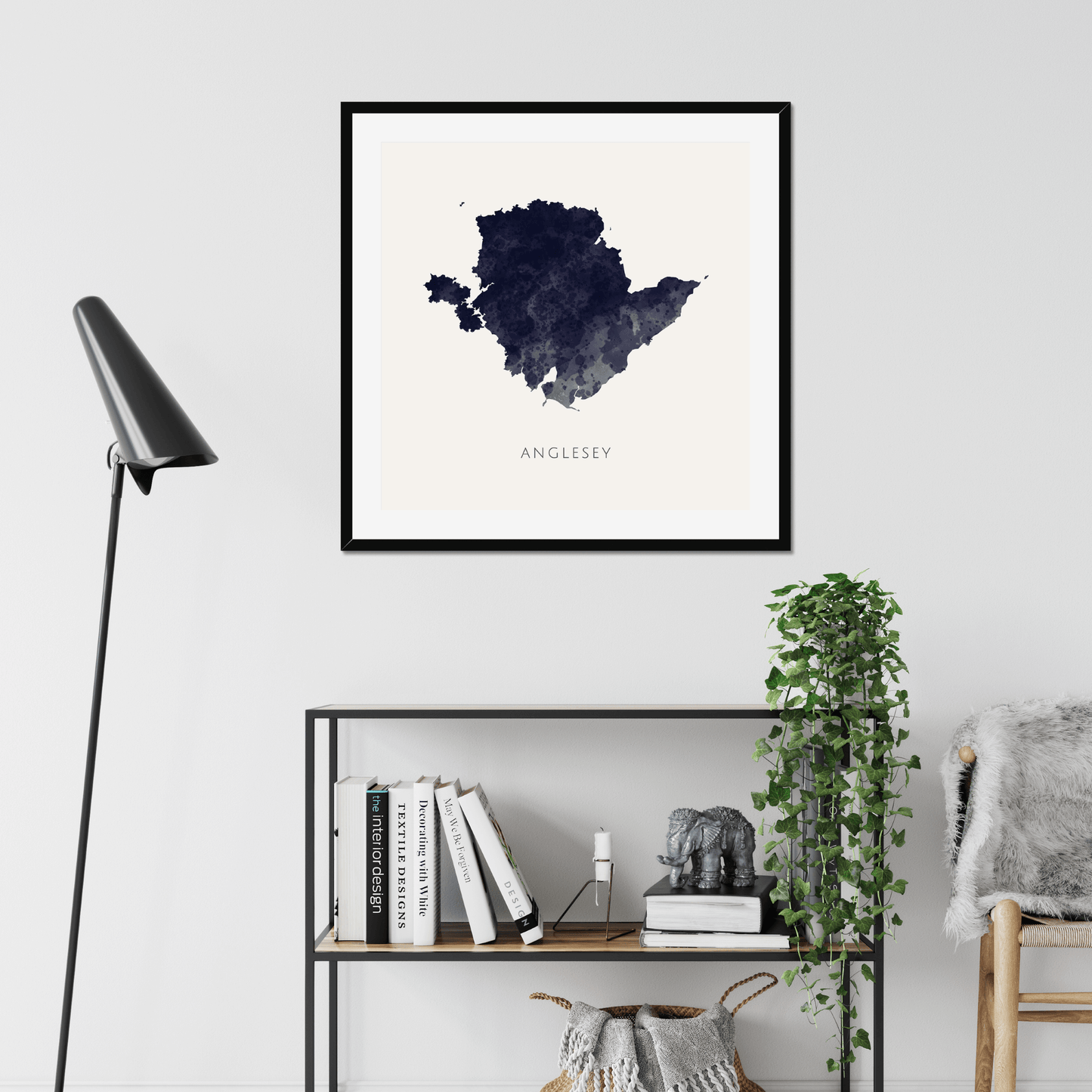 Anglesey - Framed & Mounted Map
