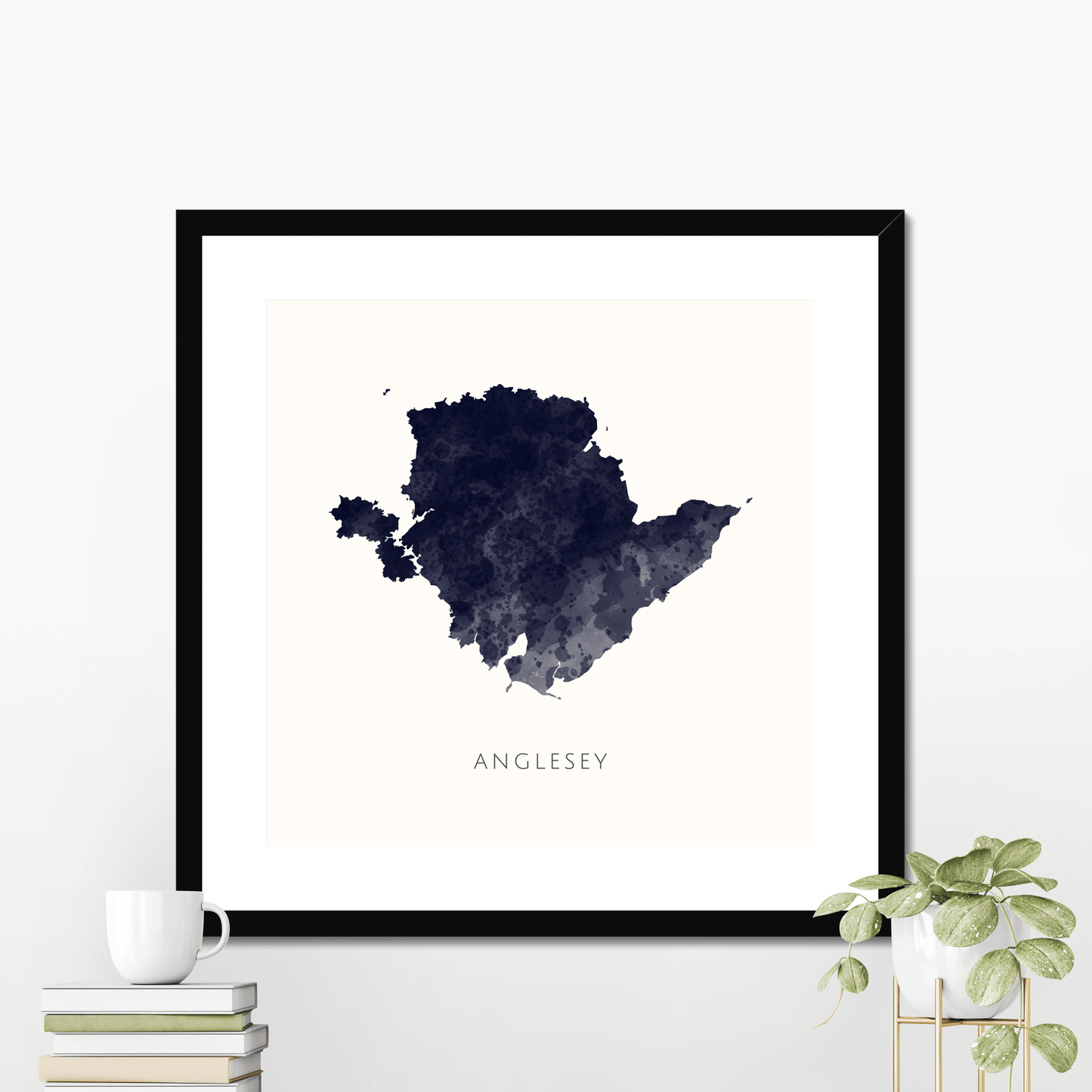 Anglesey - Framed & Mounted Map