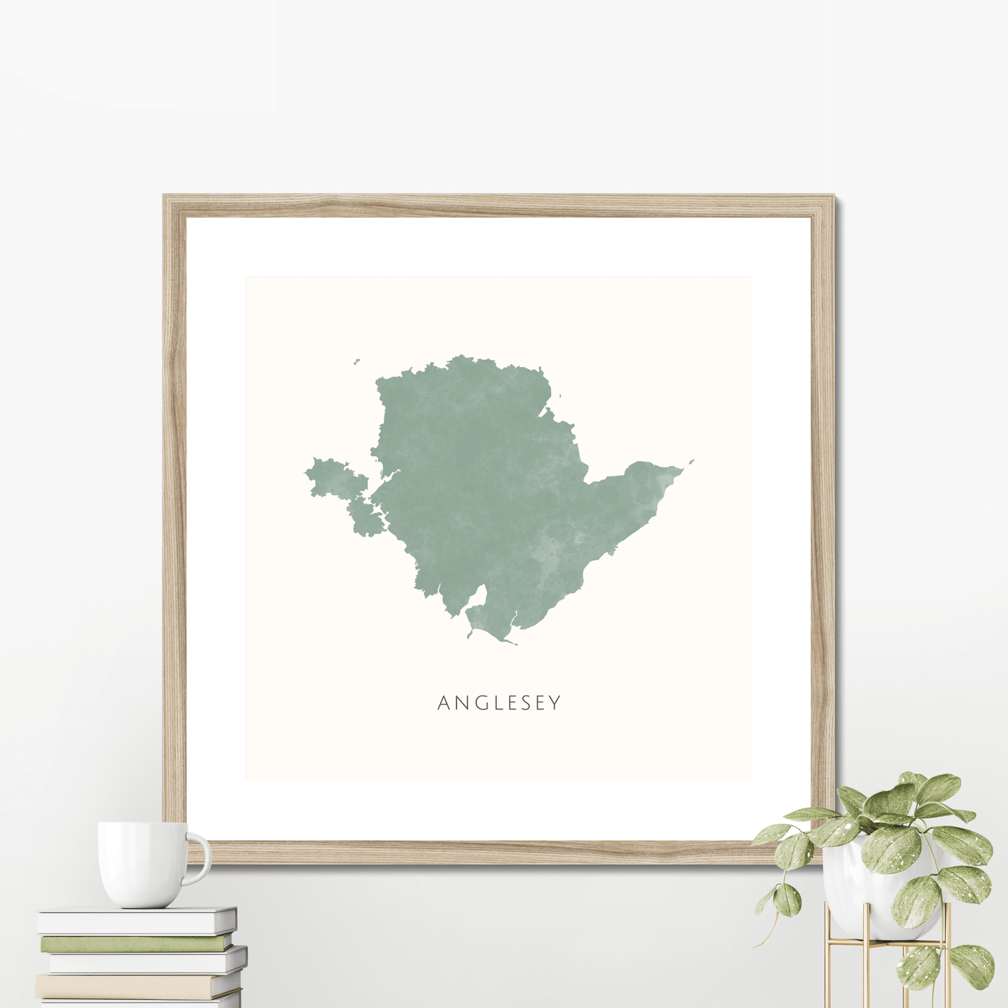 Anglesey - Framed & Mounted Map