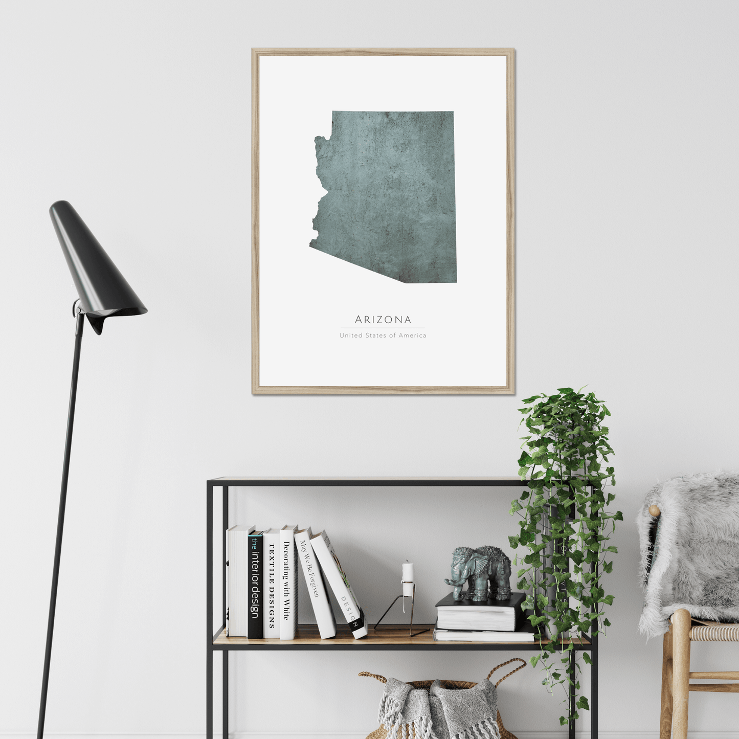 Arizona - Framed & Mounted Map