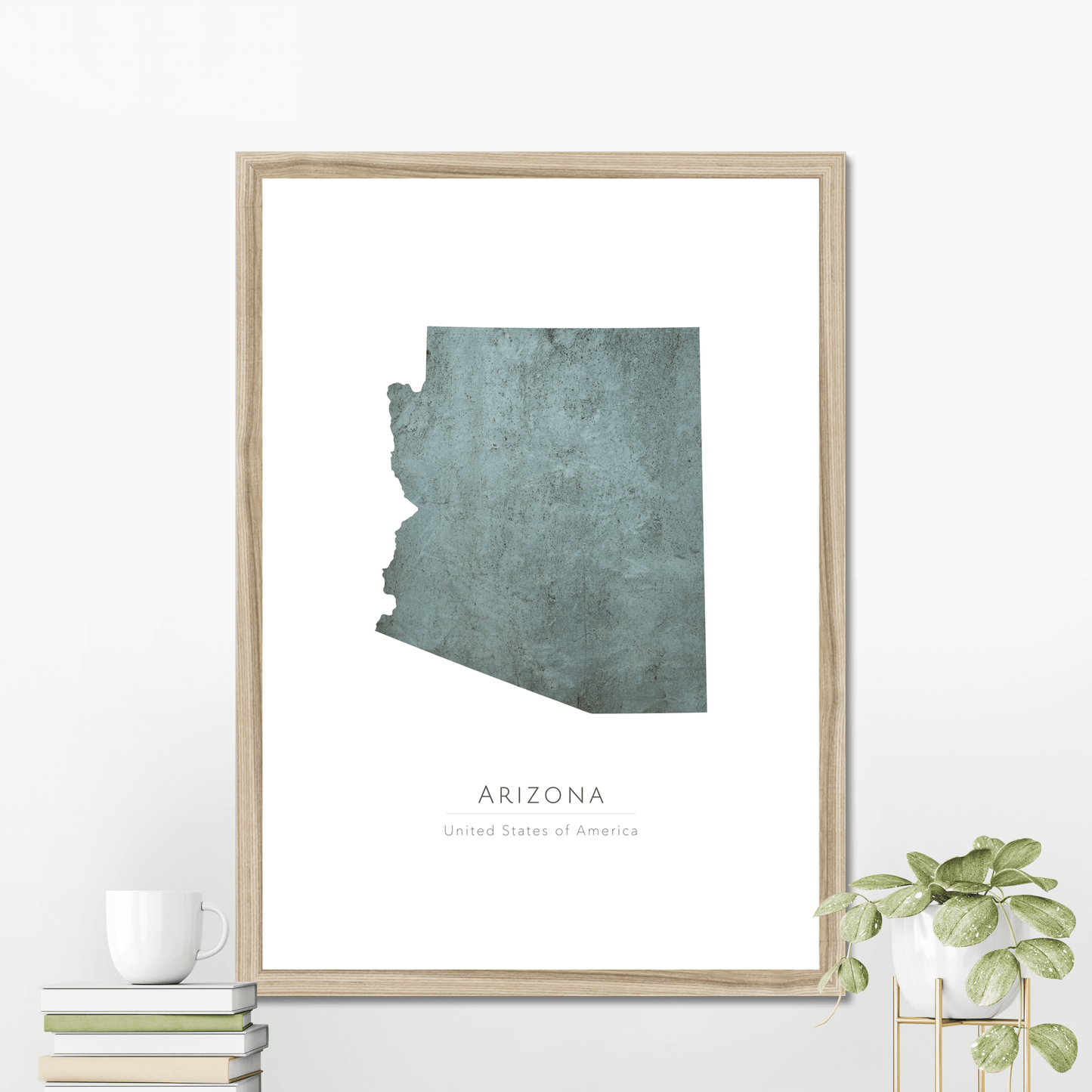 Arizona - Framed & Mounted Map