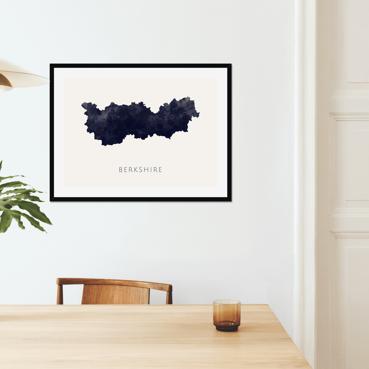Berkshire - Framed & Mounted Map