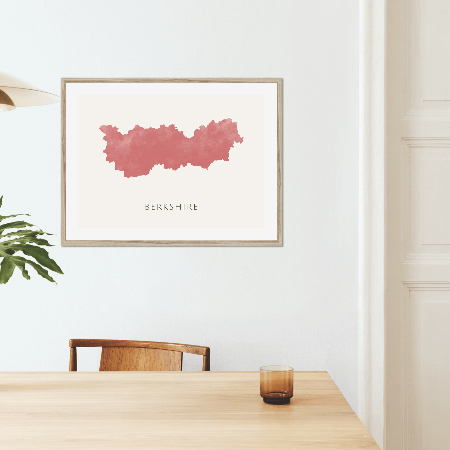 Berkshire - Framed & Mounted Map