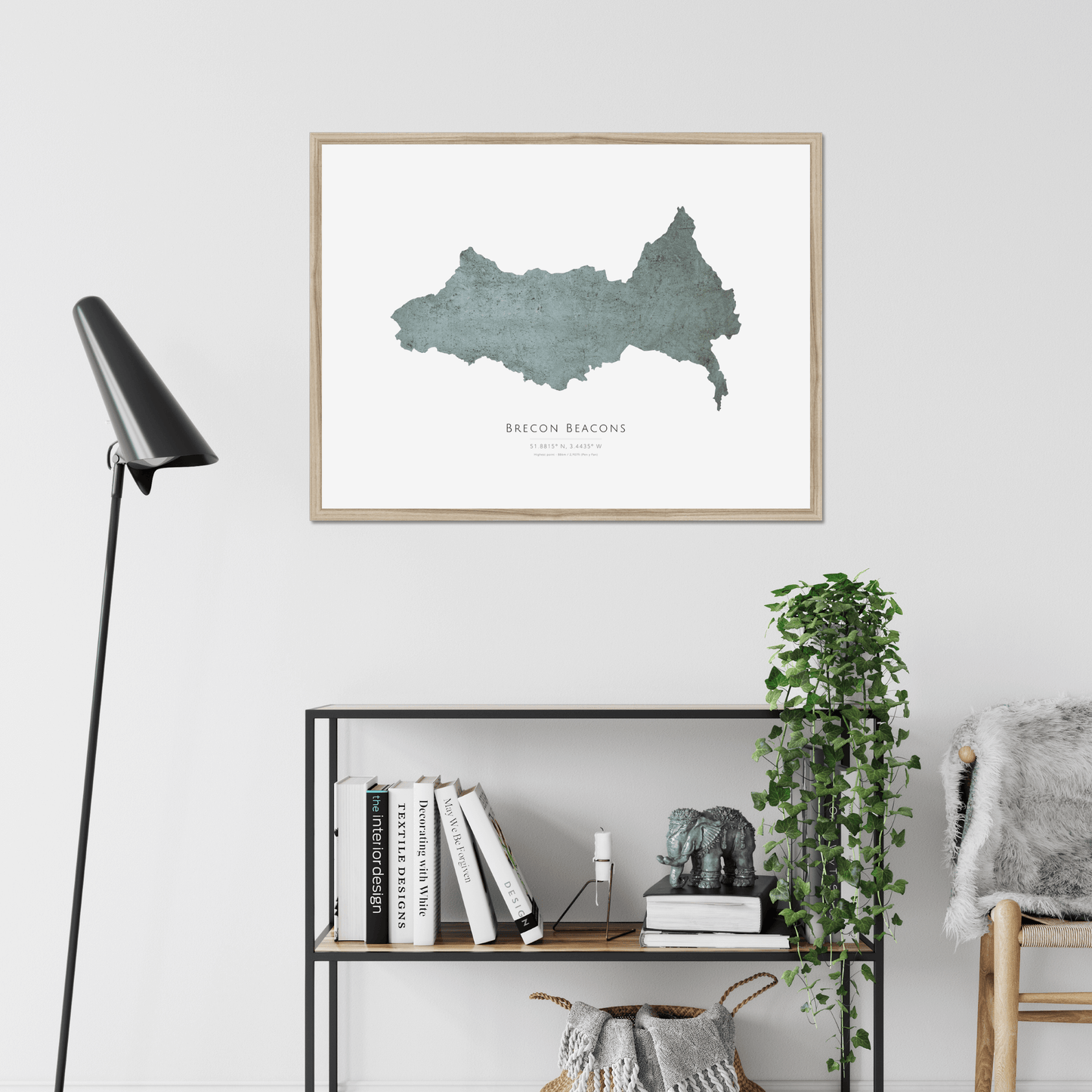 Map of the Brecon Beacons - Fine Art Print