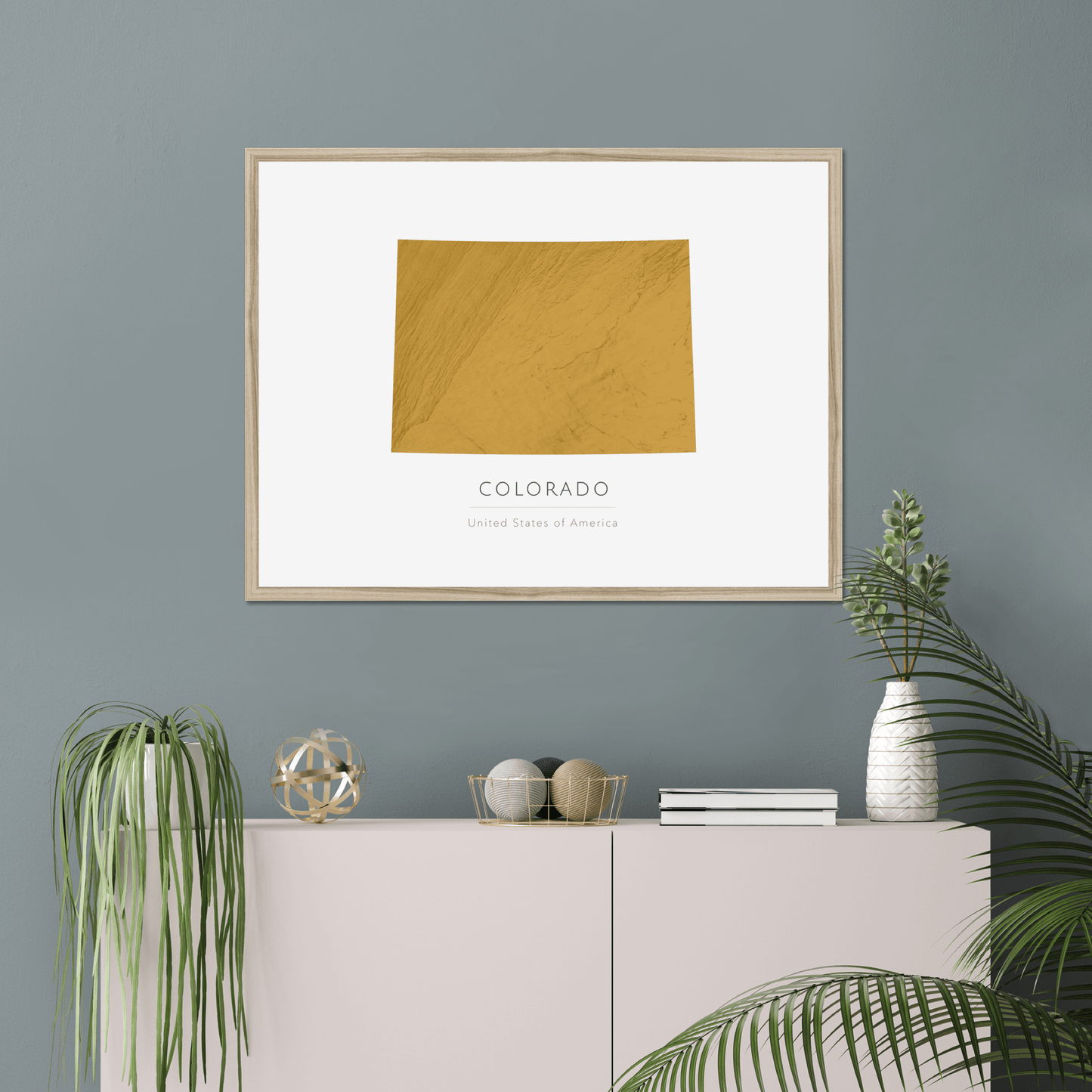 Colorado - Framed & Mounted Map