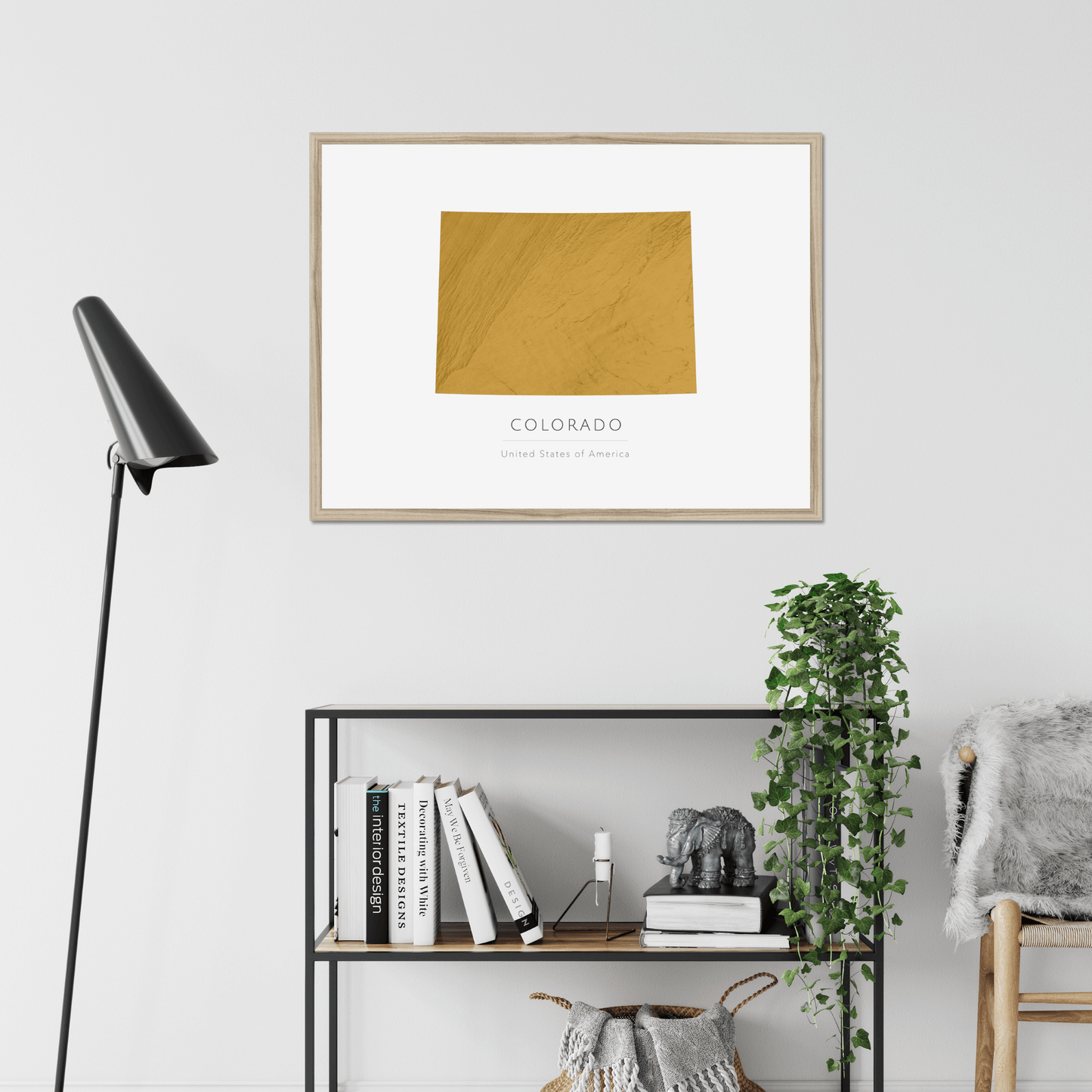 Colorado - Framed & Mounted Map