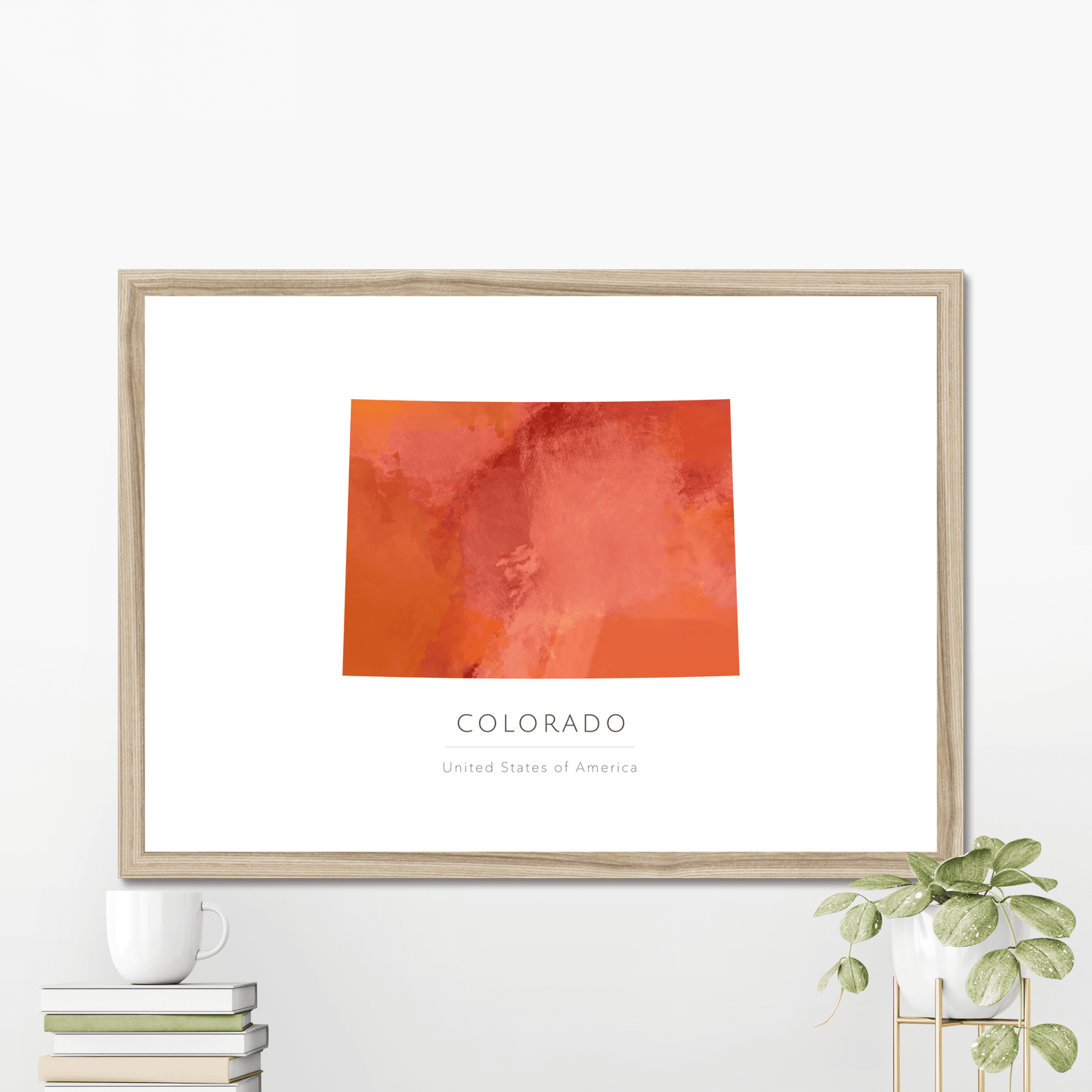 Colorado - Framed & Mounted Map