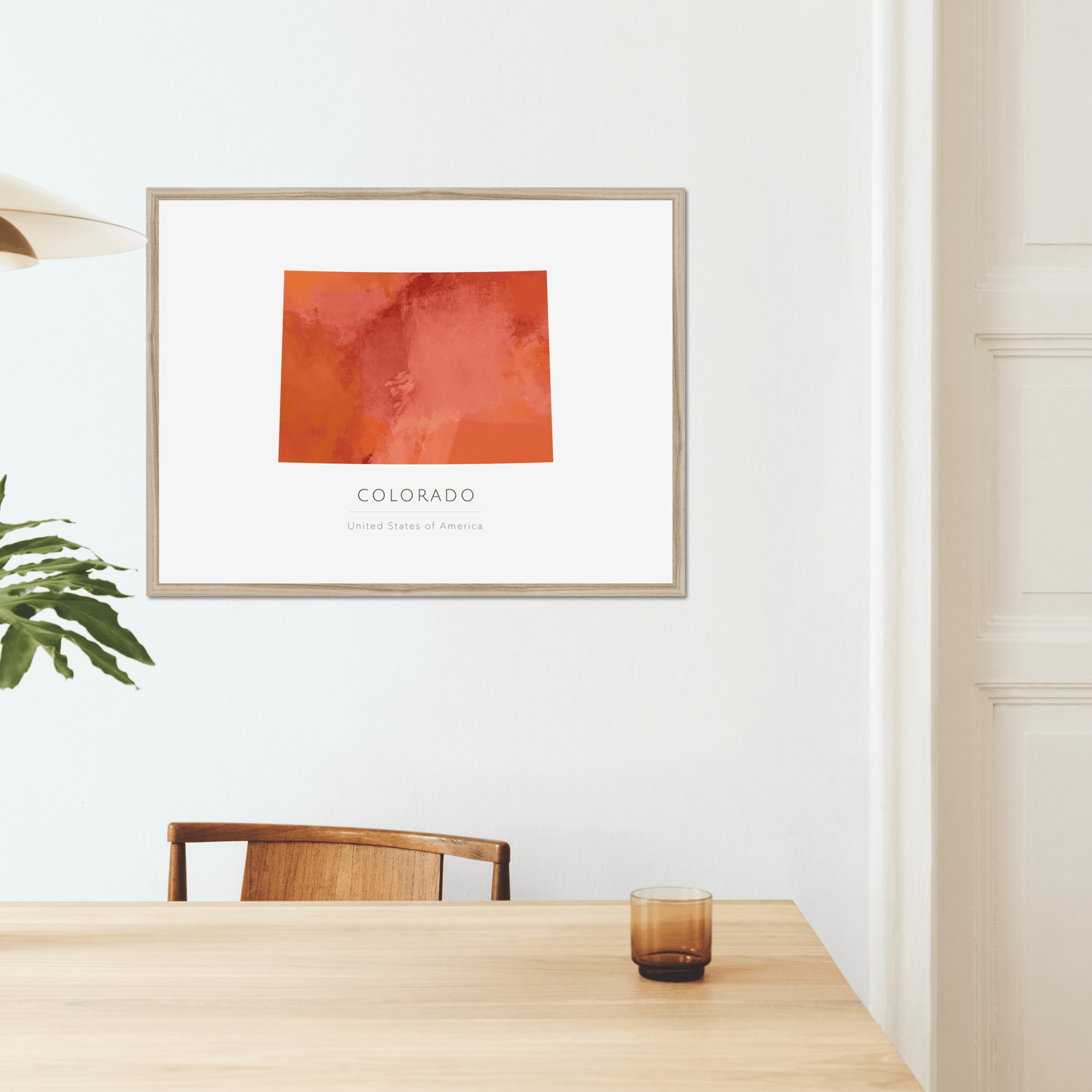Colorado - Framed & Mounted Map