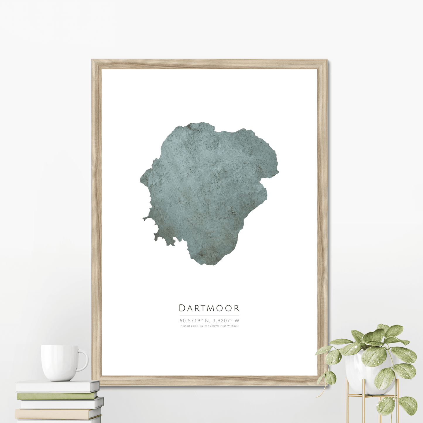 Map of Dartmoor - Fine Art Print
