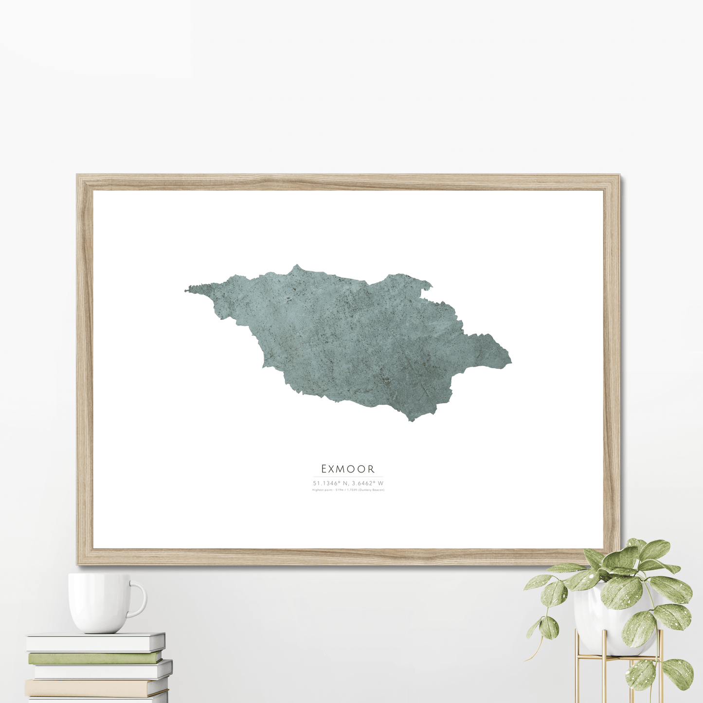 Map of Exmoor - Fine Art Print