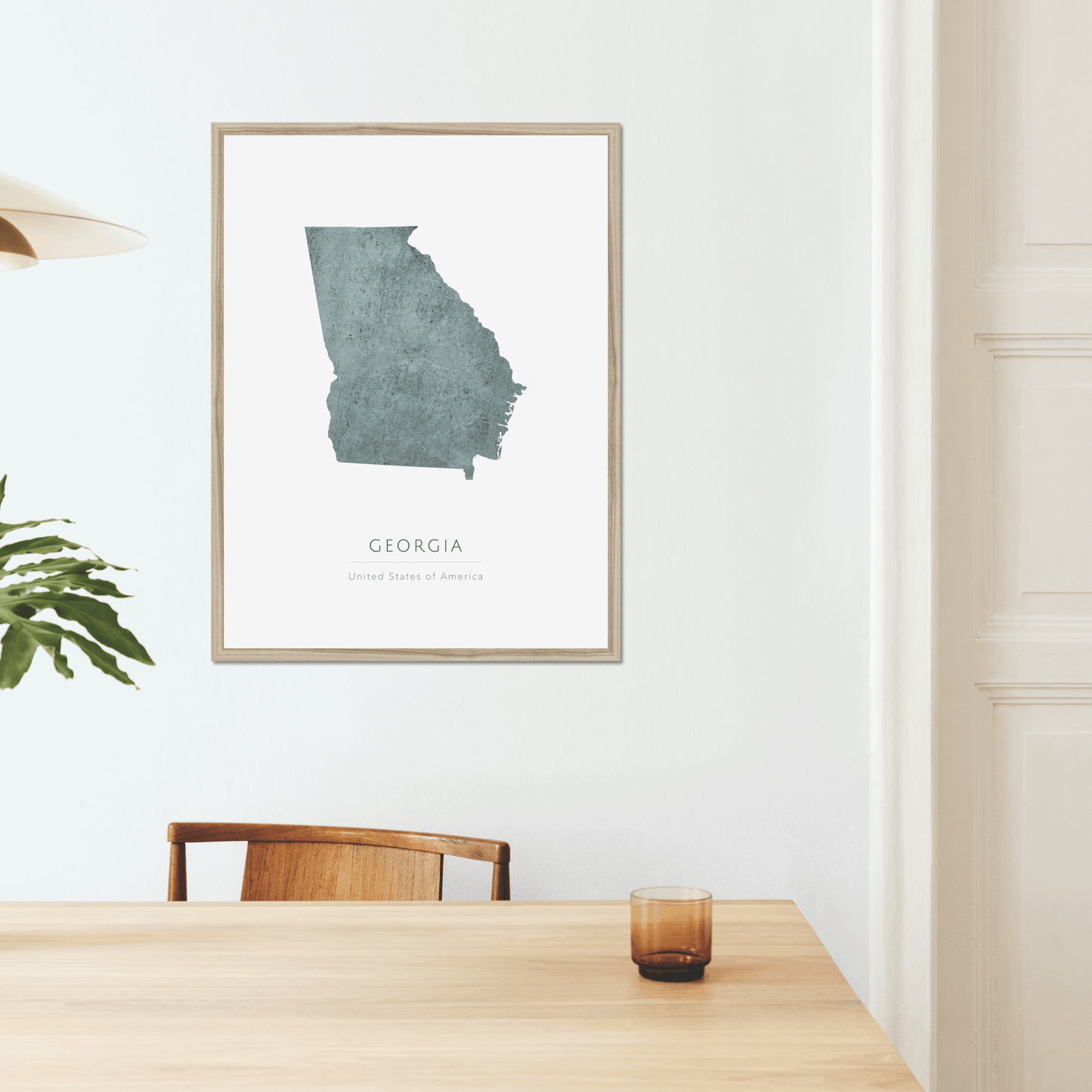 Georgia - Framed & Mounted Map