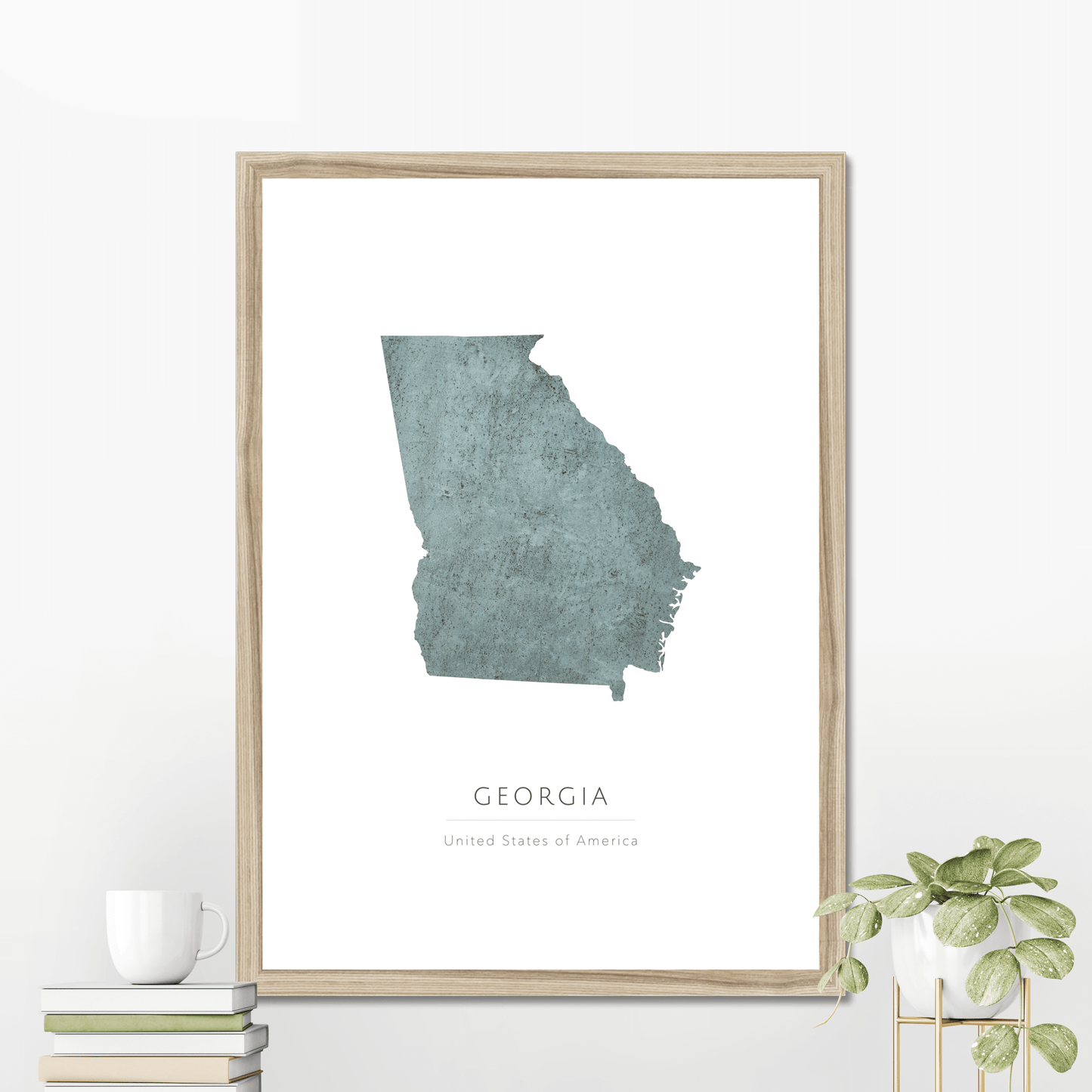 Georgia - Framed & Mounted Map