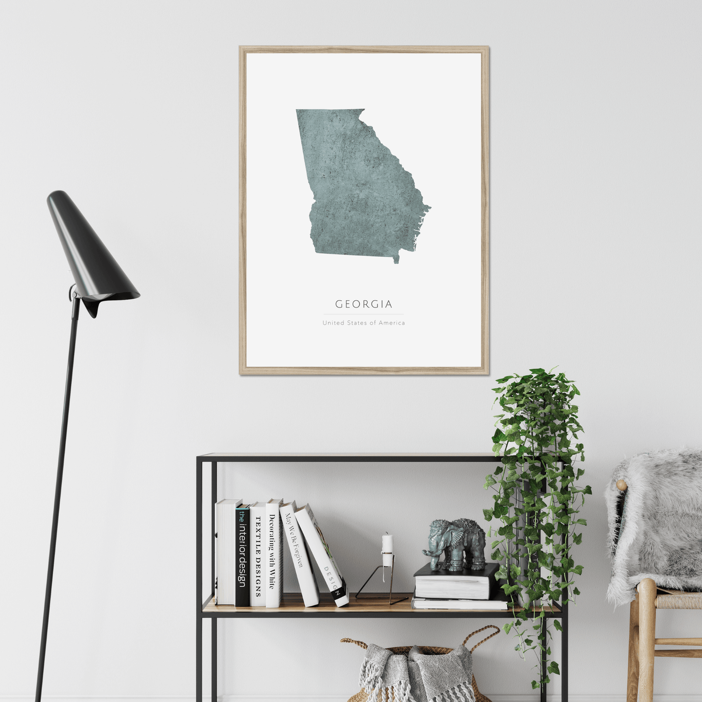 Georgia - Framed & Mounted Map