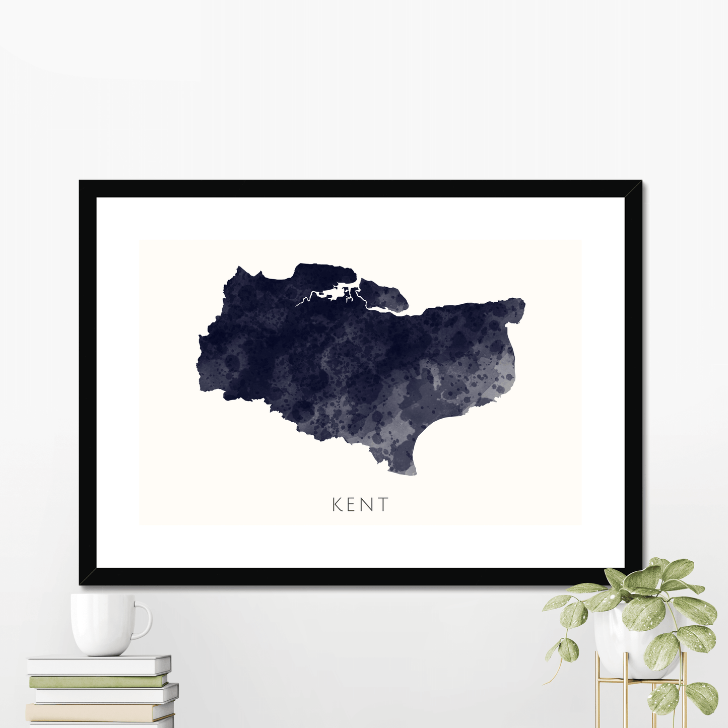 Kent - Framed & Mounted Map