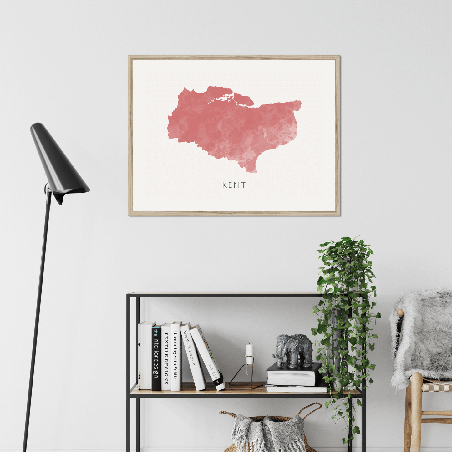Kent - Framed & Mounted Map