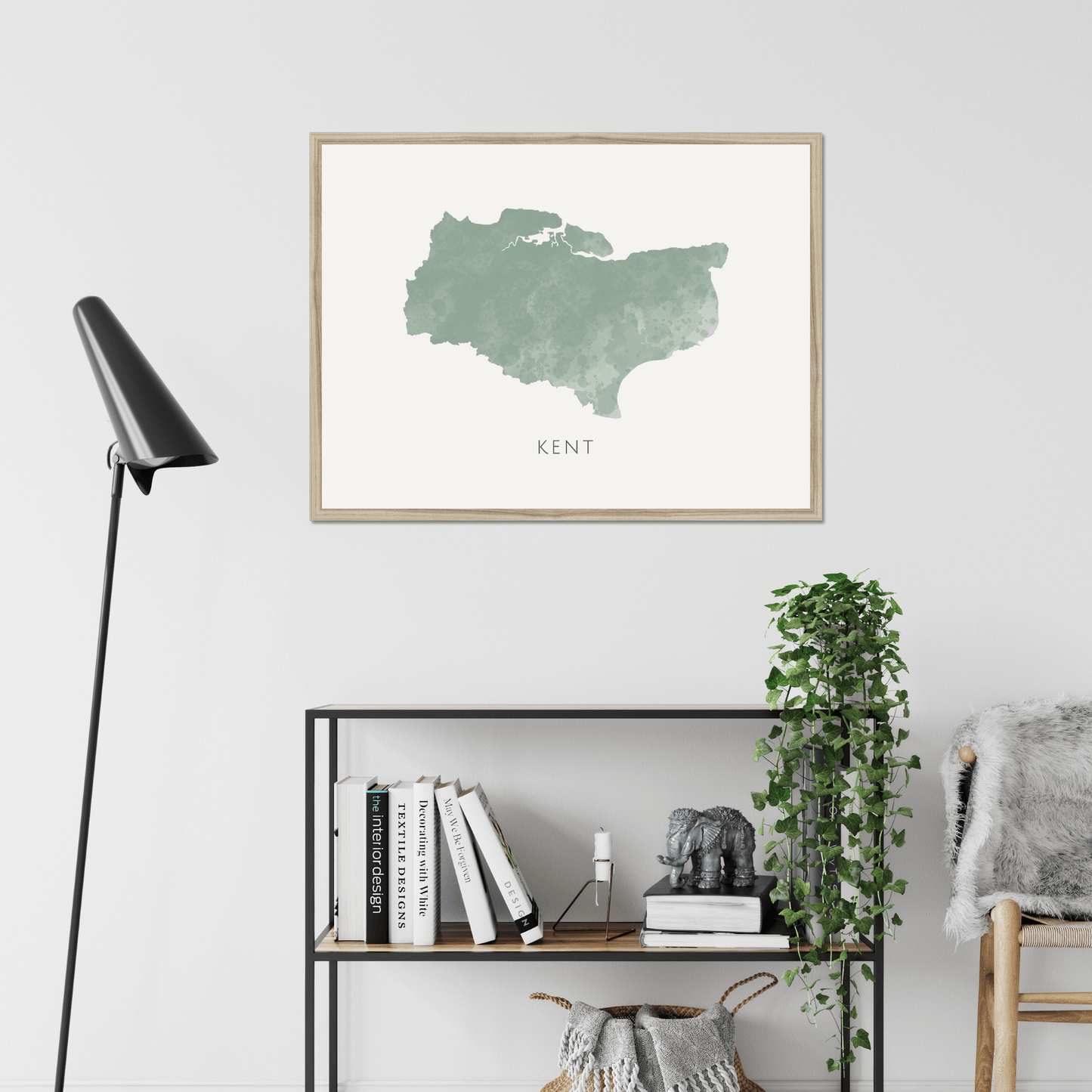 Kent - Framed & Mounted Map