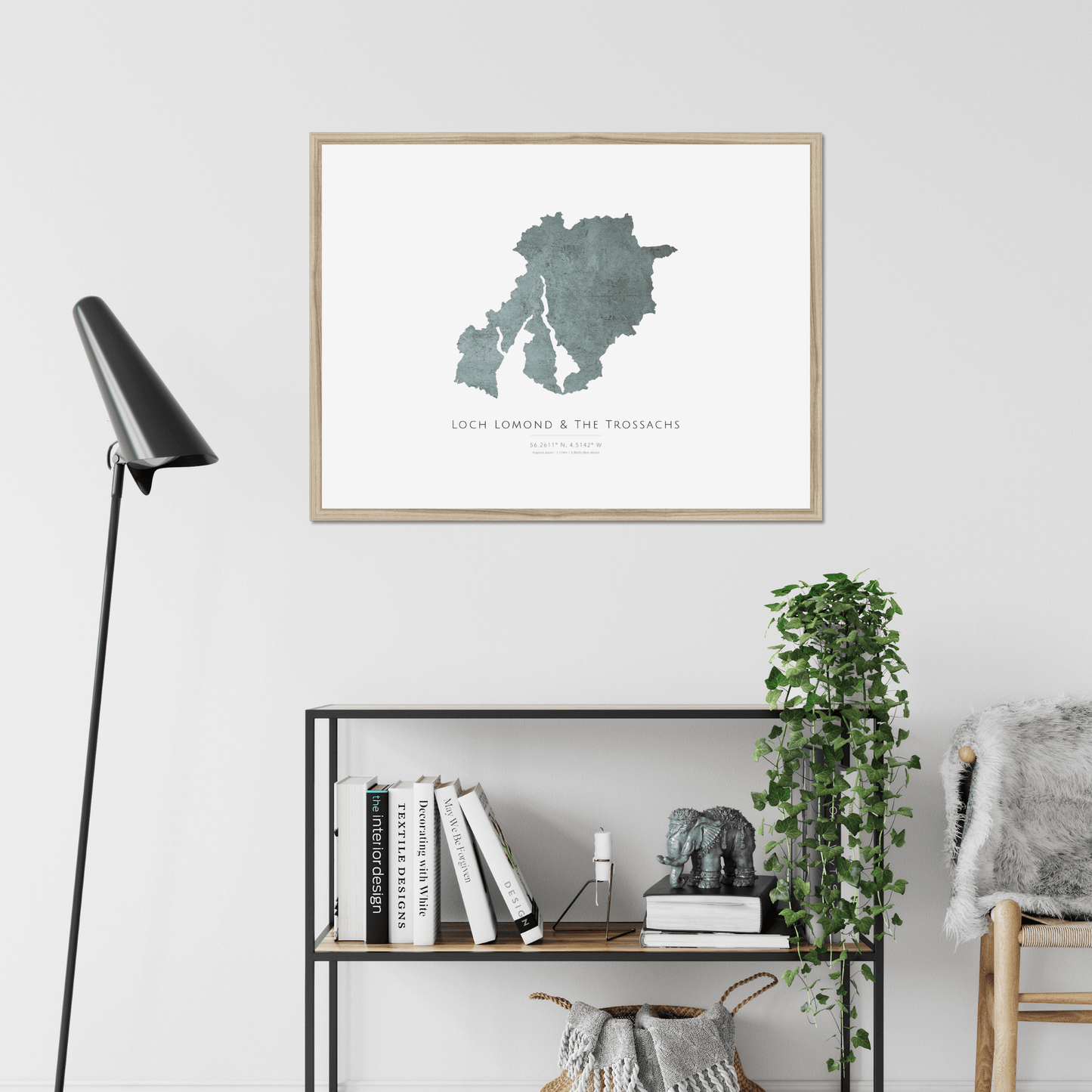 Map of Loch Lomond & The Trossachs - Fine Art Print