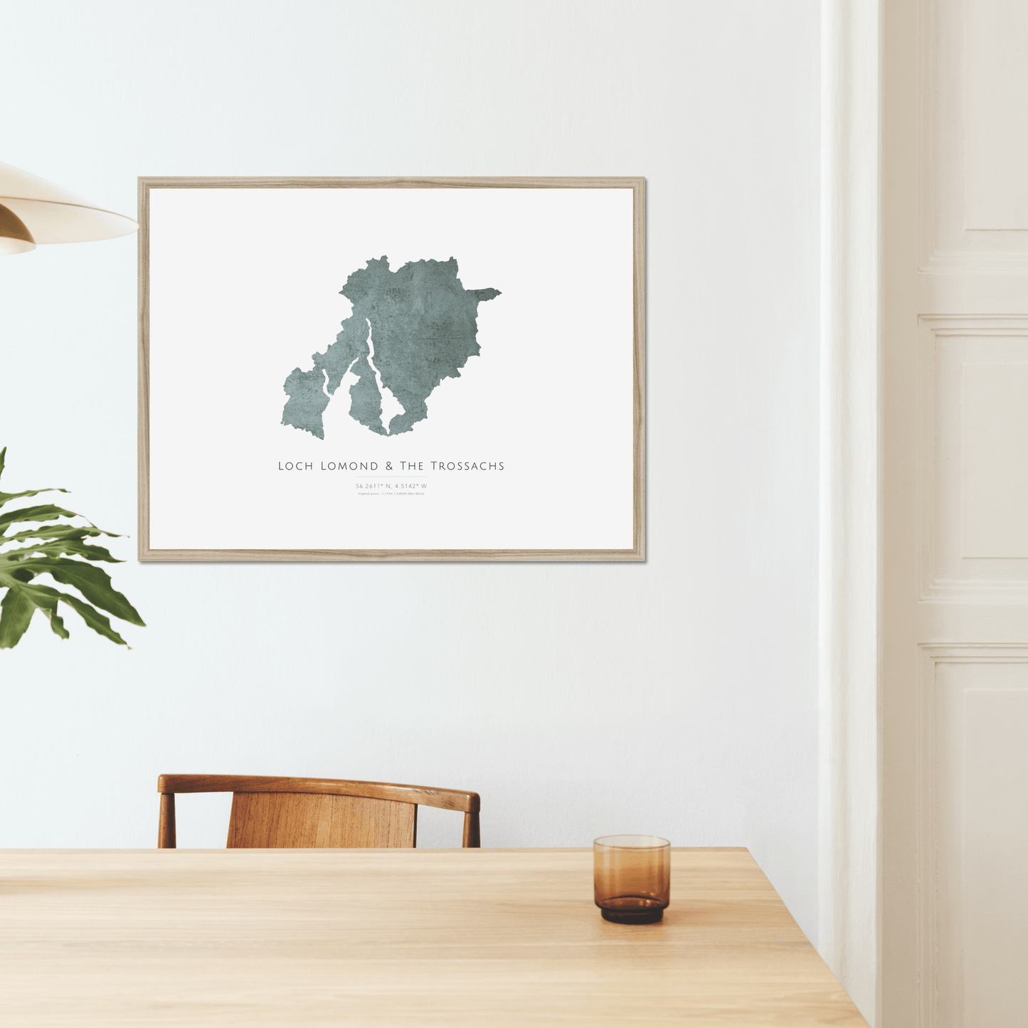 Map of Loch Lomond & The Trossachs - Fine Art Print