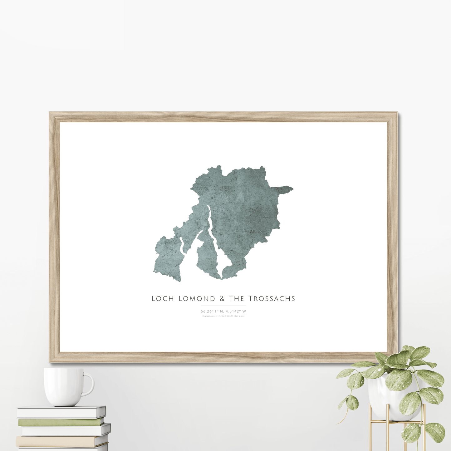 Map of Loch Lomond & The Trossachs - Fine Art Print