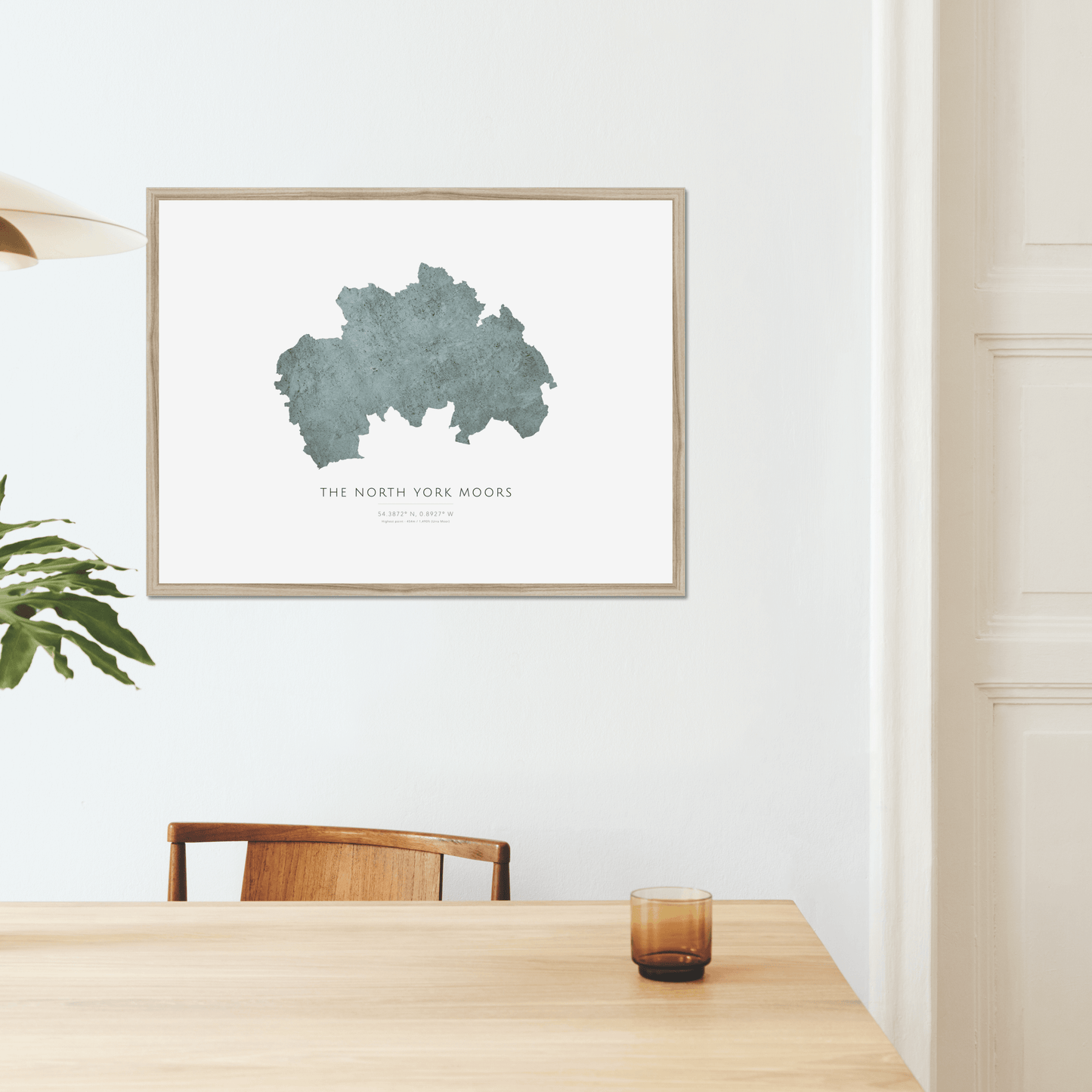 North York Moors - Framed & Mounted Map