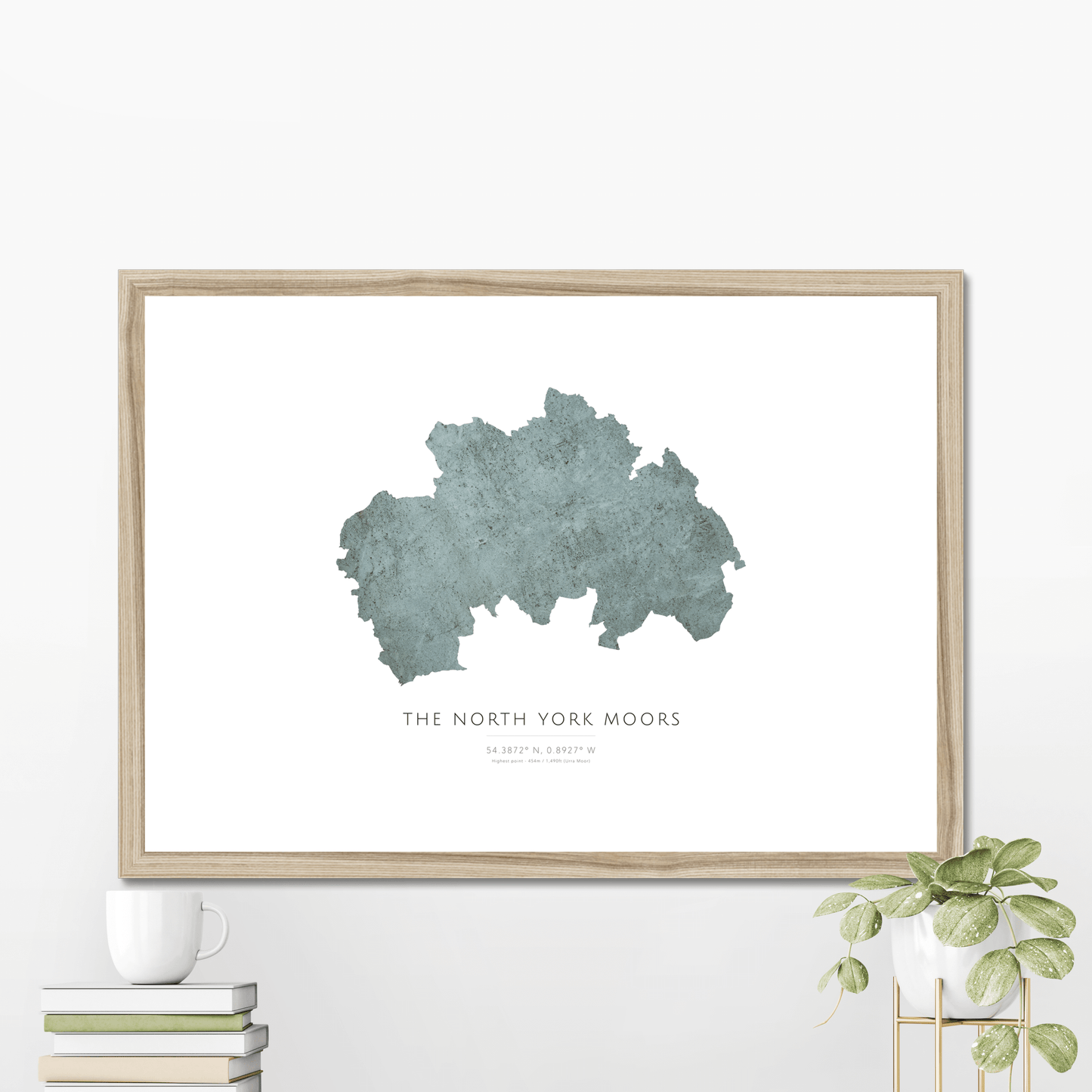North York Moors - Framed & Mounted Map