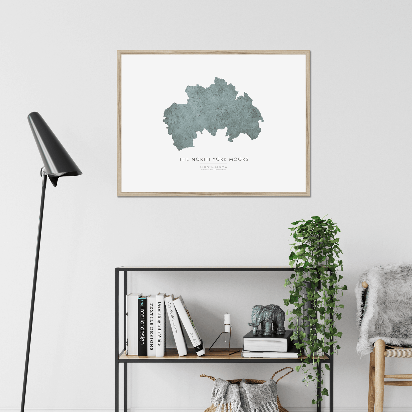 North York Moors - Framed & Mounted Map