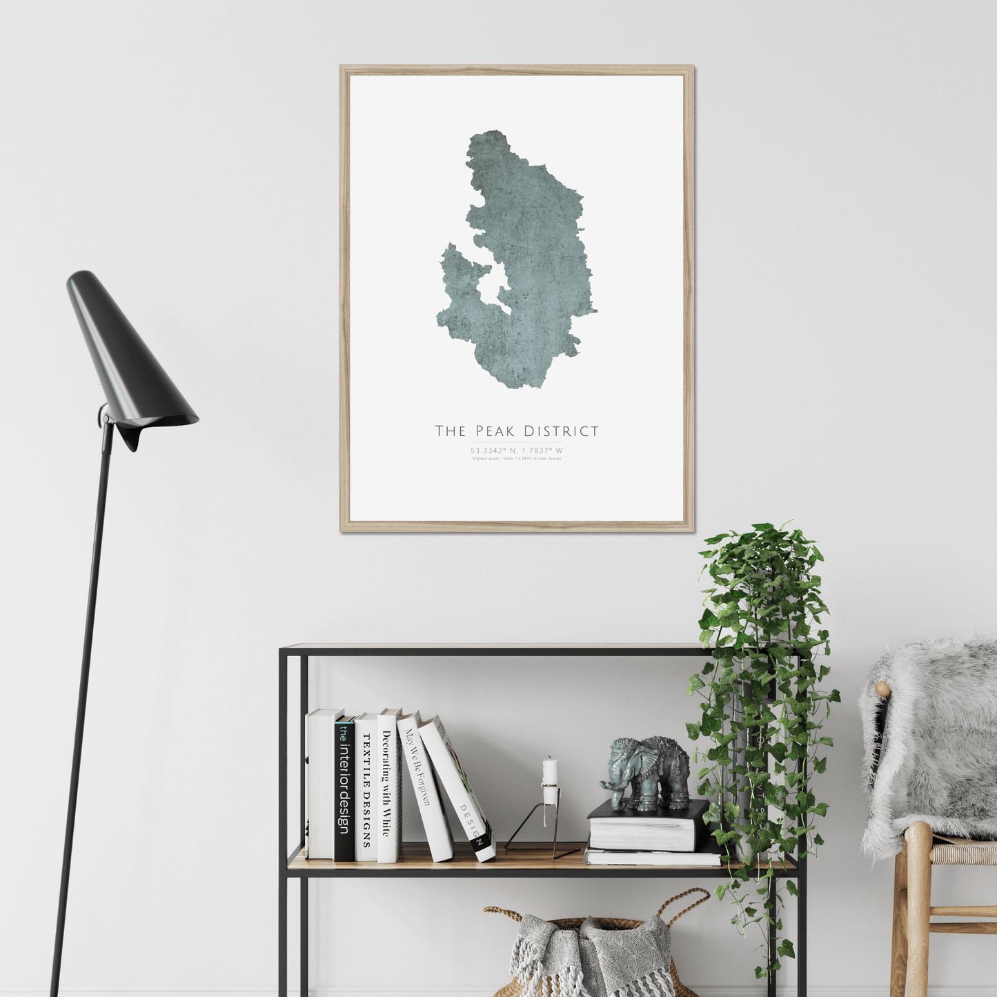 Map of The Peak District - Fine Art Print