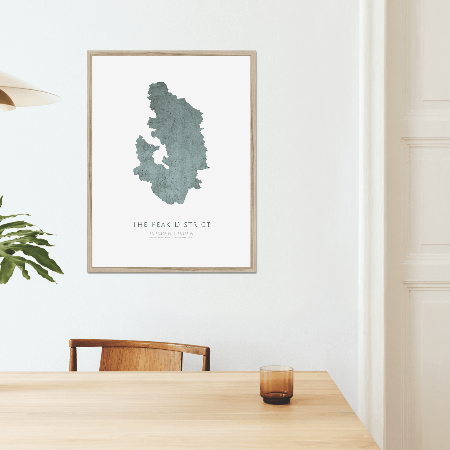 Map of The Peak District - Fine Art Print