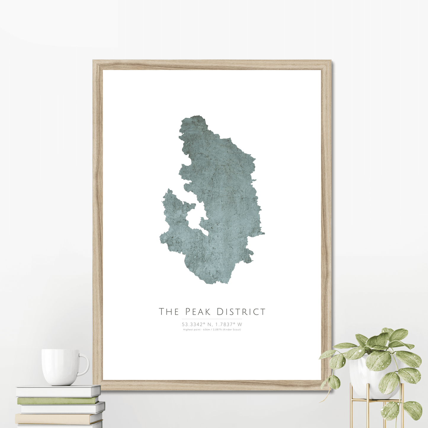 Map of The Peak District - Fine Art Print