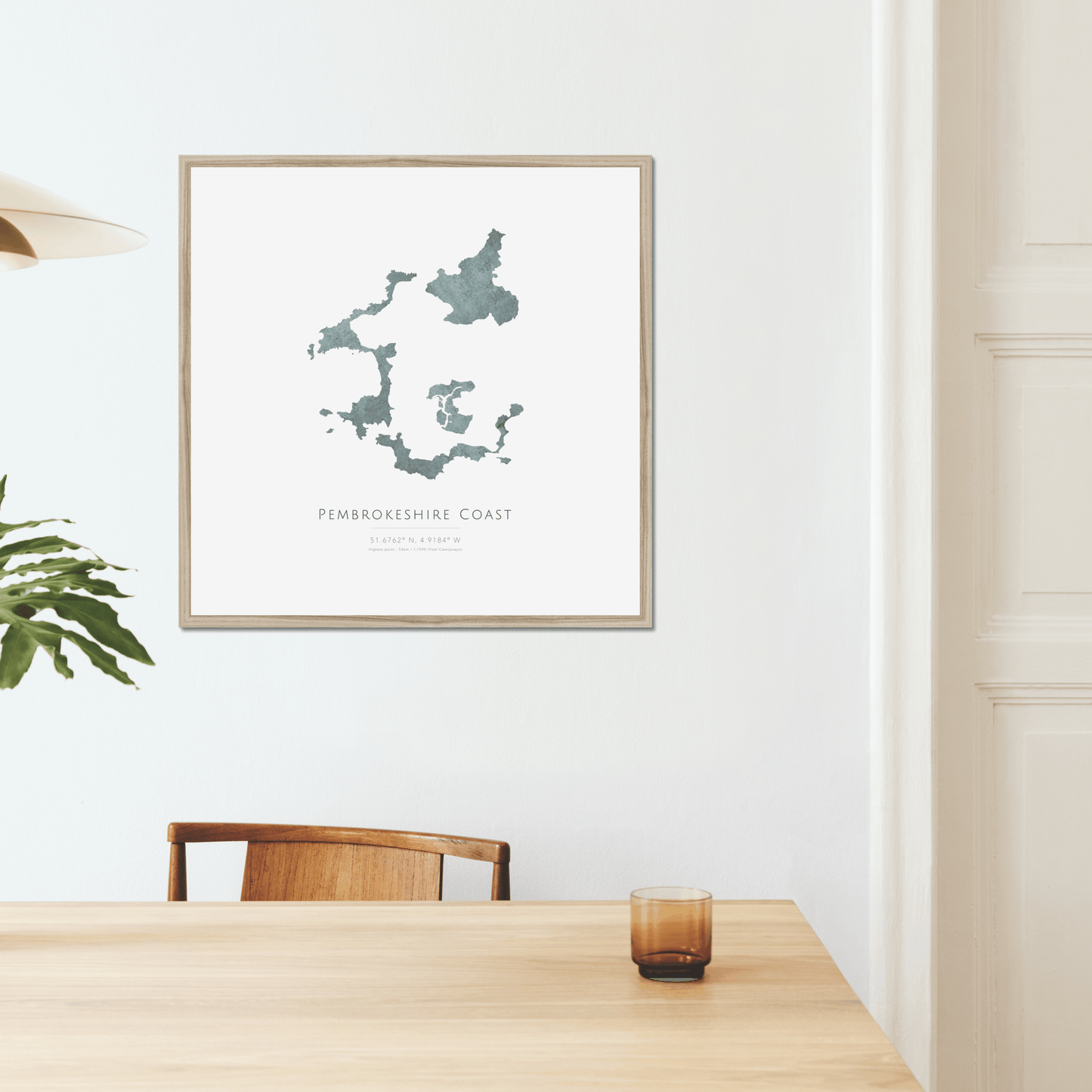 Pembrokeshire Coast - Framed & Mounted Map