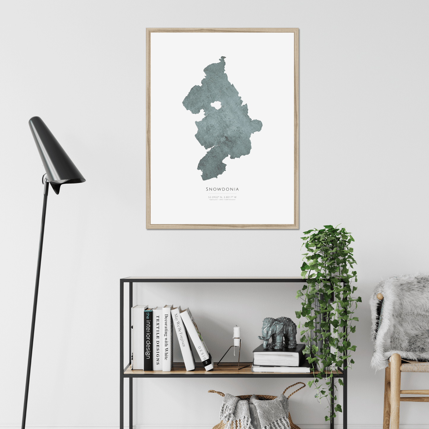 Snowdonia - Framed & Mounted Map