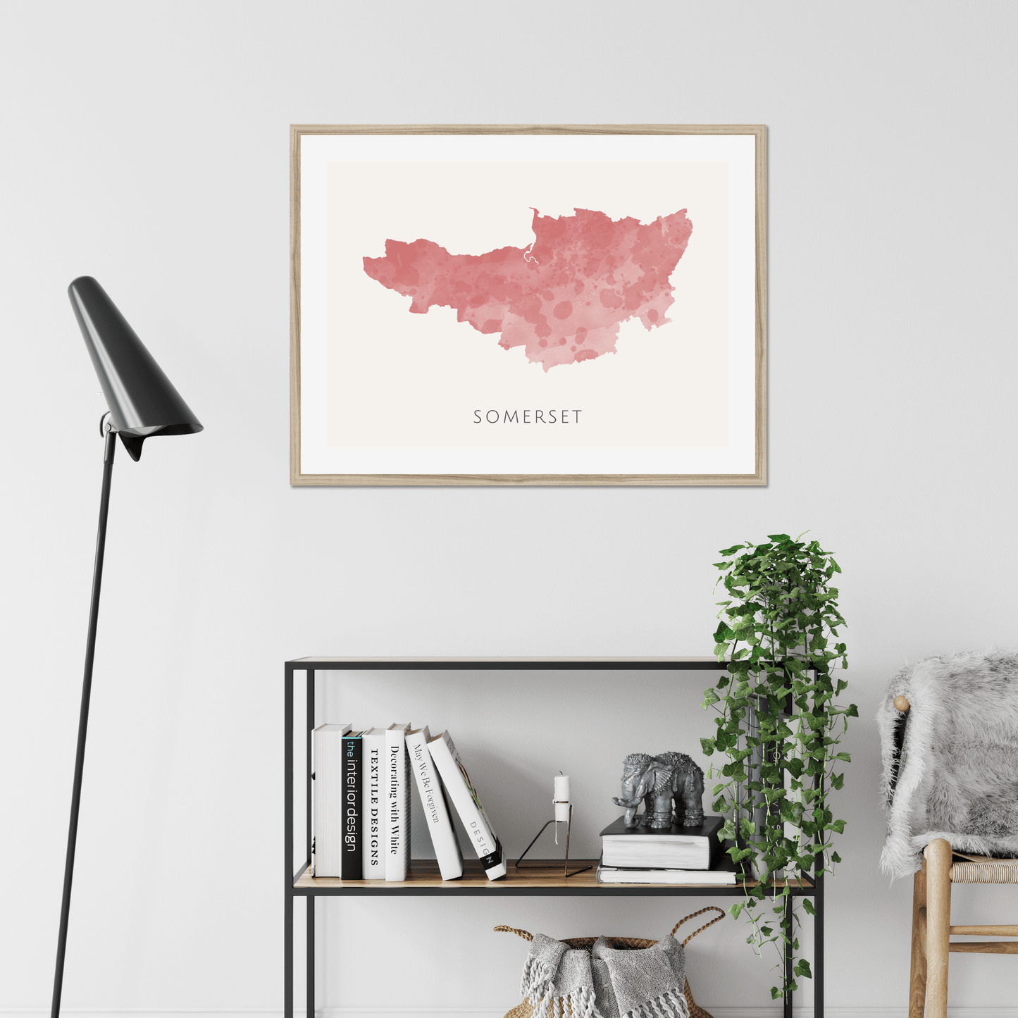 Somerset - Framed & Mounted Map