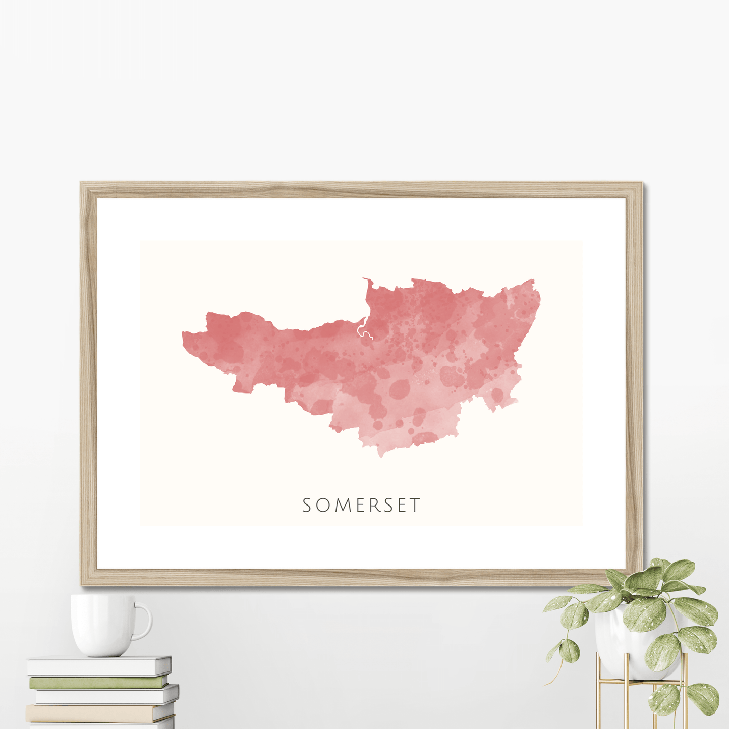 Somerset - Framed & Mounted Map